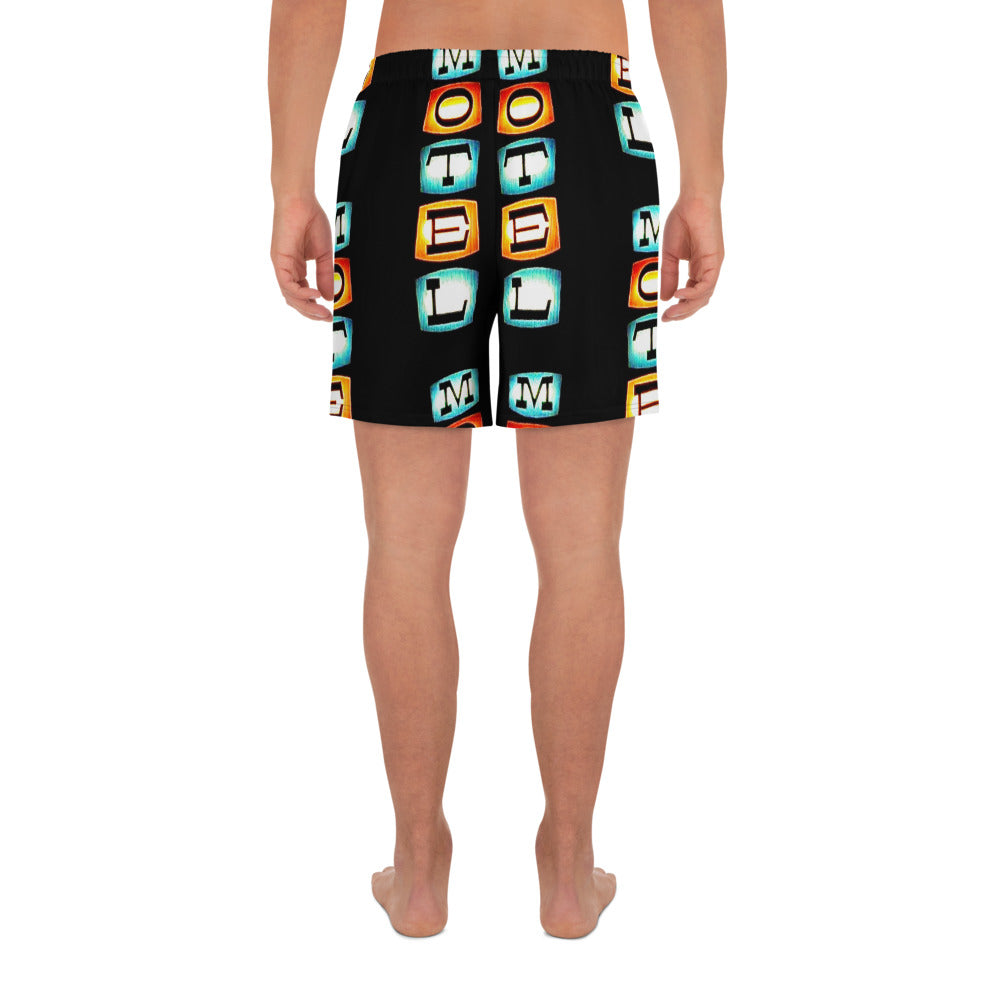 RETRO MOTEL SIGN “Lit Up” Men's Athletic Shorts
