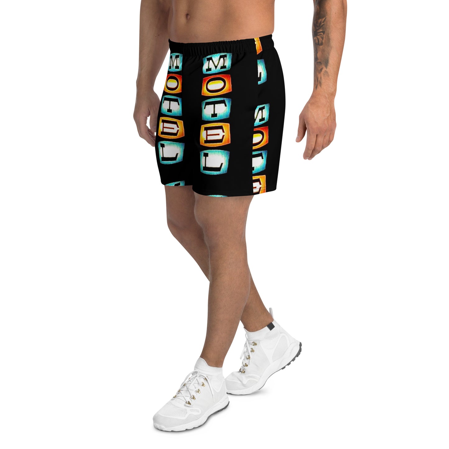 RETRO MOTEL SIGN “Lit Up” Men's Athletic Shorts