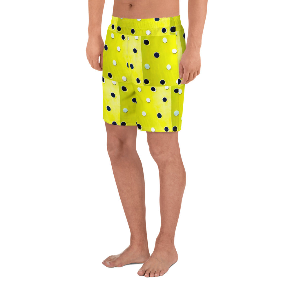 RETRO VIBE YELLOW POLKA DOT Men's Shorts