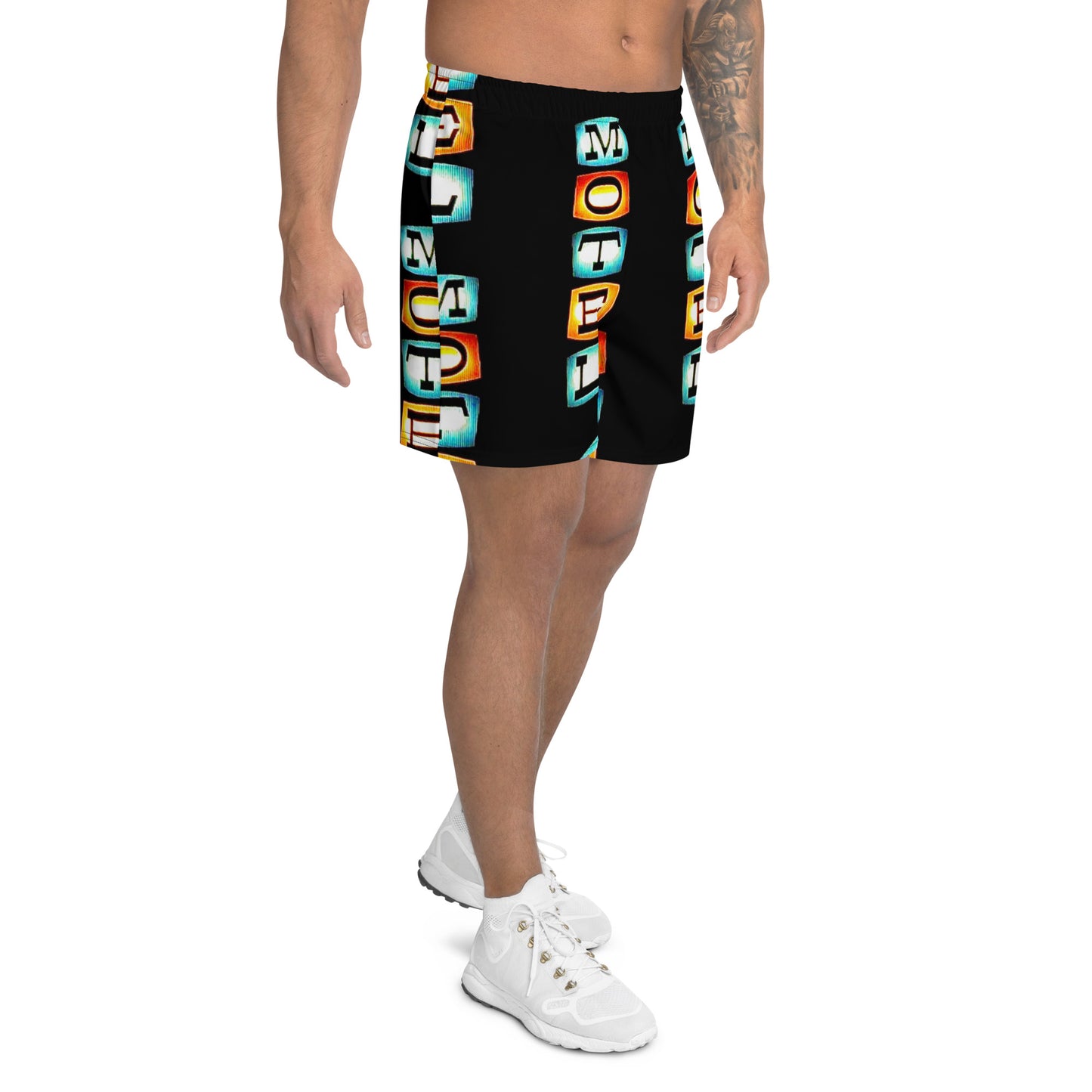 RETRO MOTEL SIGN “Lit Up” Men's Athletic Shorts