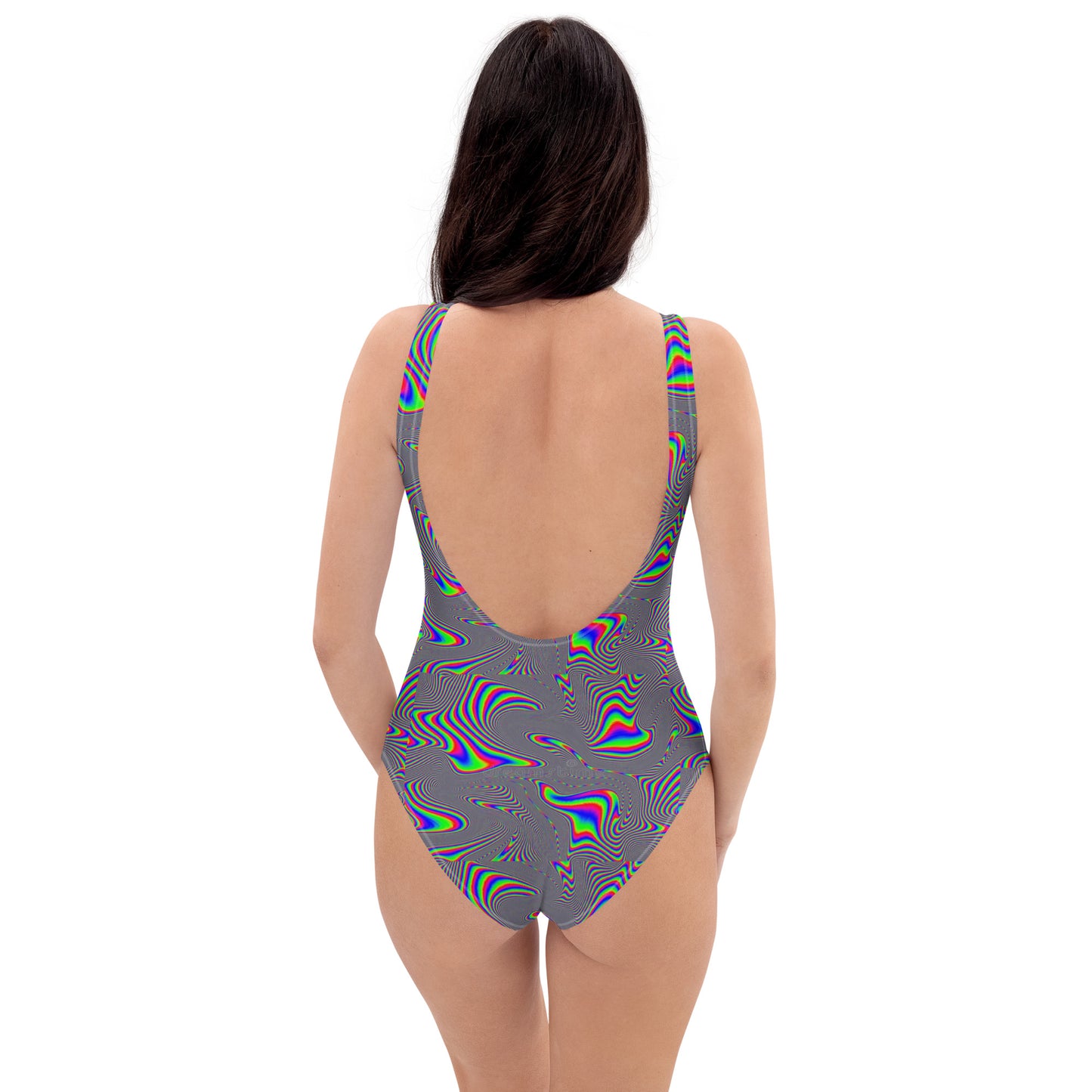 Electric Wave Static Energy- One-Piece Swimsuit