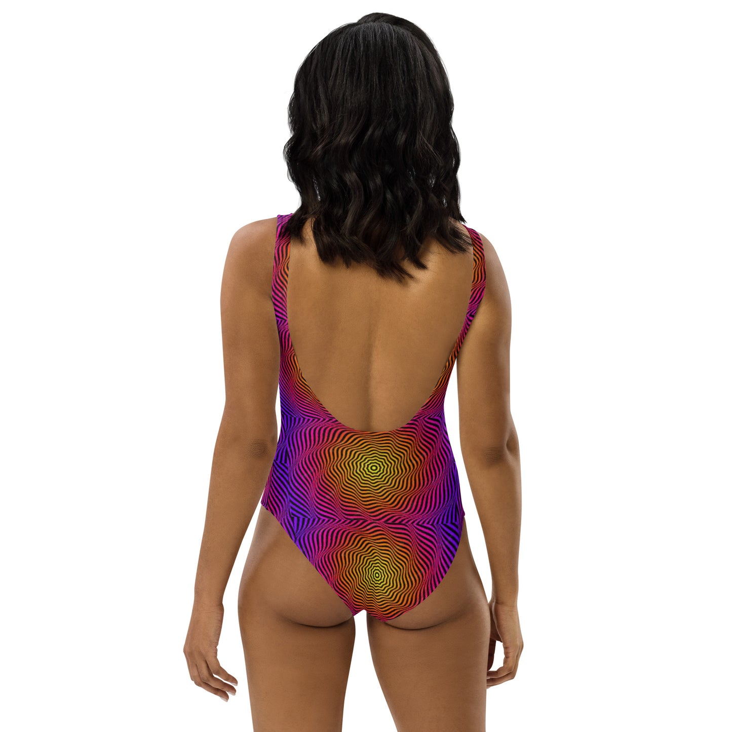 Purple Passion Circle Illusions - One-Piece Swimsuit