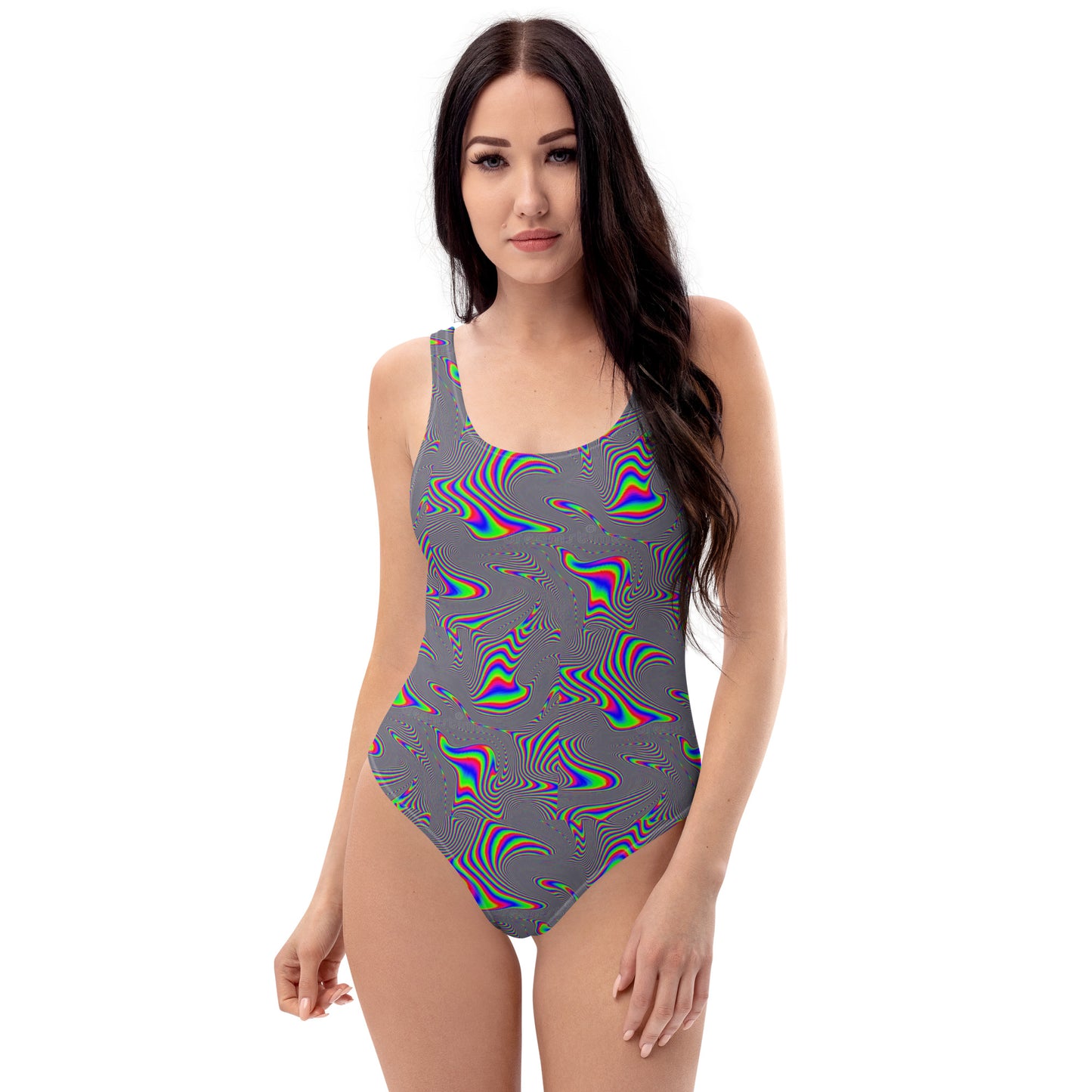 Electric Wave Static Energy- One-Piece Swimsuit