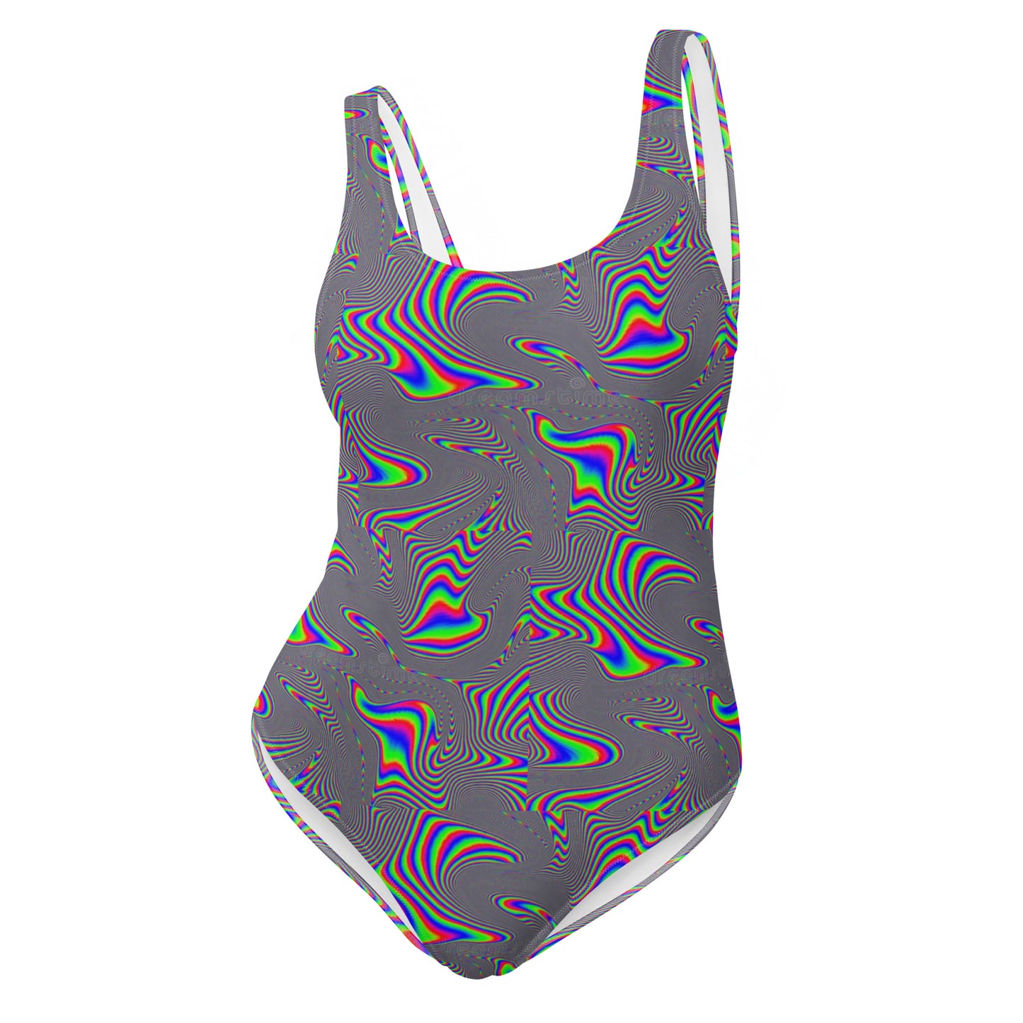 Electric Wave Static Energy- One-Piece Swimsuit