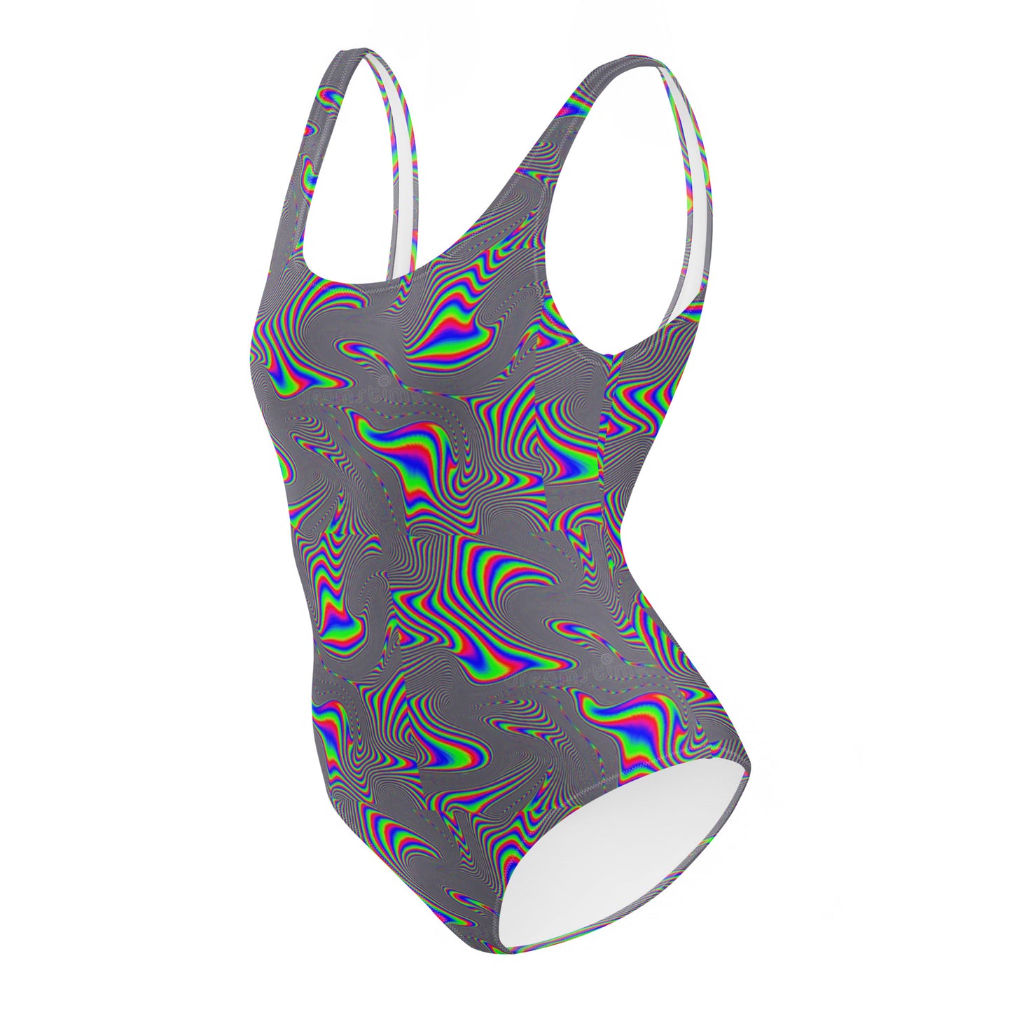 Electric Wave Static Energy- One-Piece Swimsuit