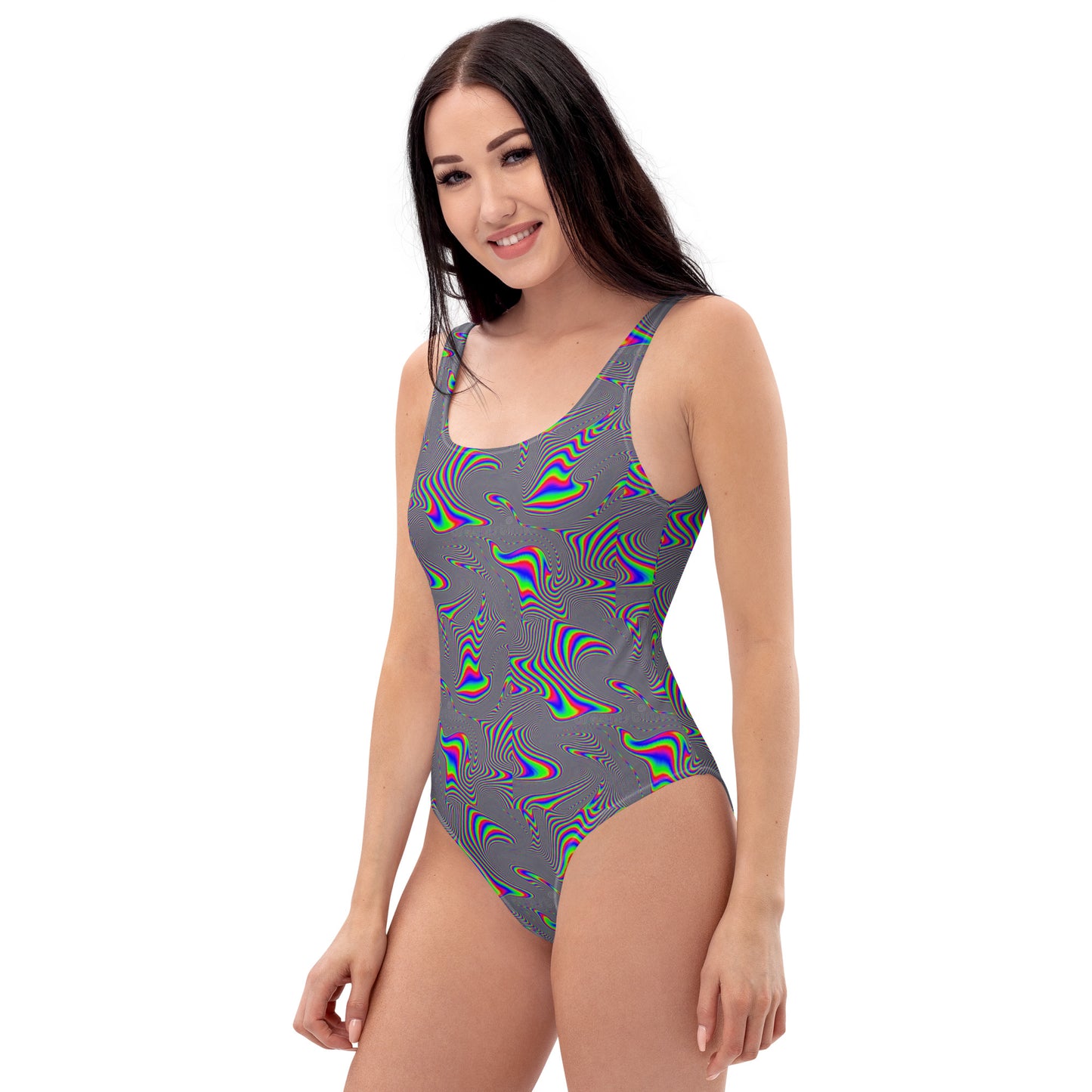 Electric Wave Static Energy- One-Piece Swimsuit