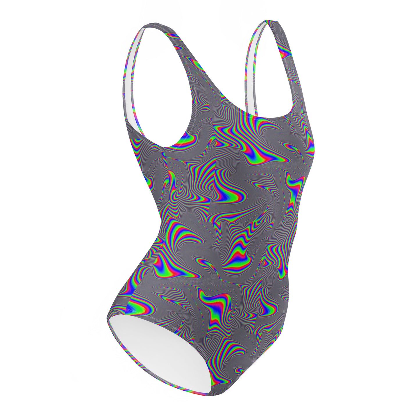 Electric Wave Static Energy- One-Piece Swimsuit