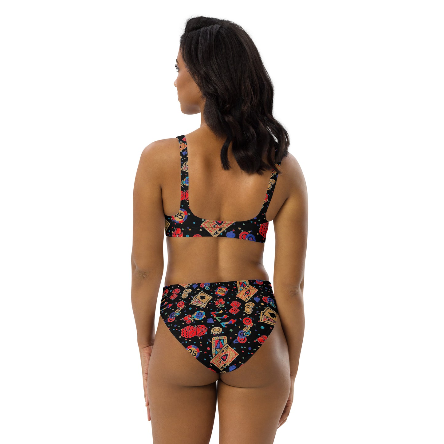 Las Vegas Casino carpet - Recycled high-waisted bikini