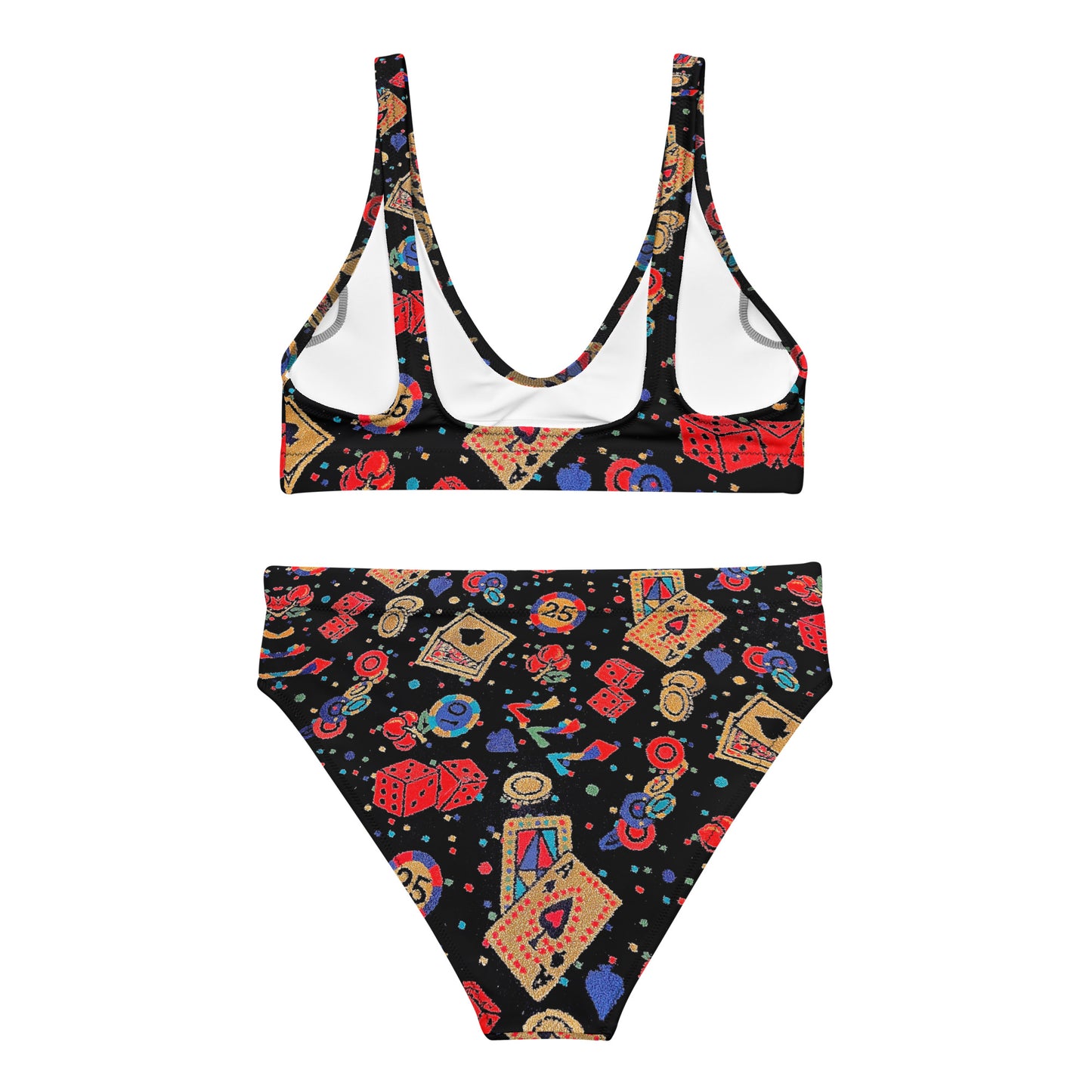 Las Vegas Casino carpet - Recycled high-waisted bikini