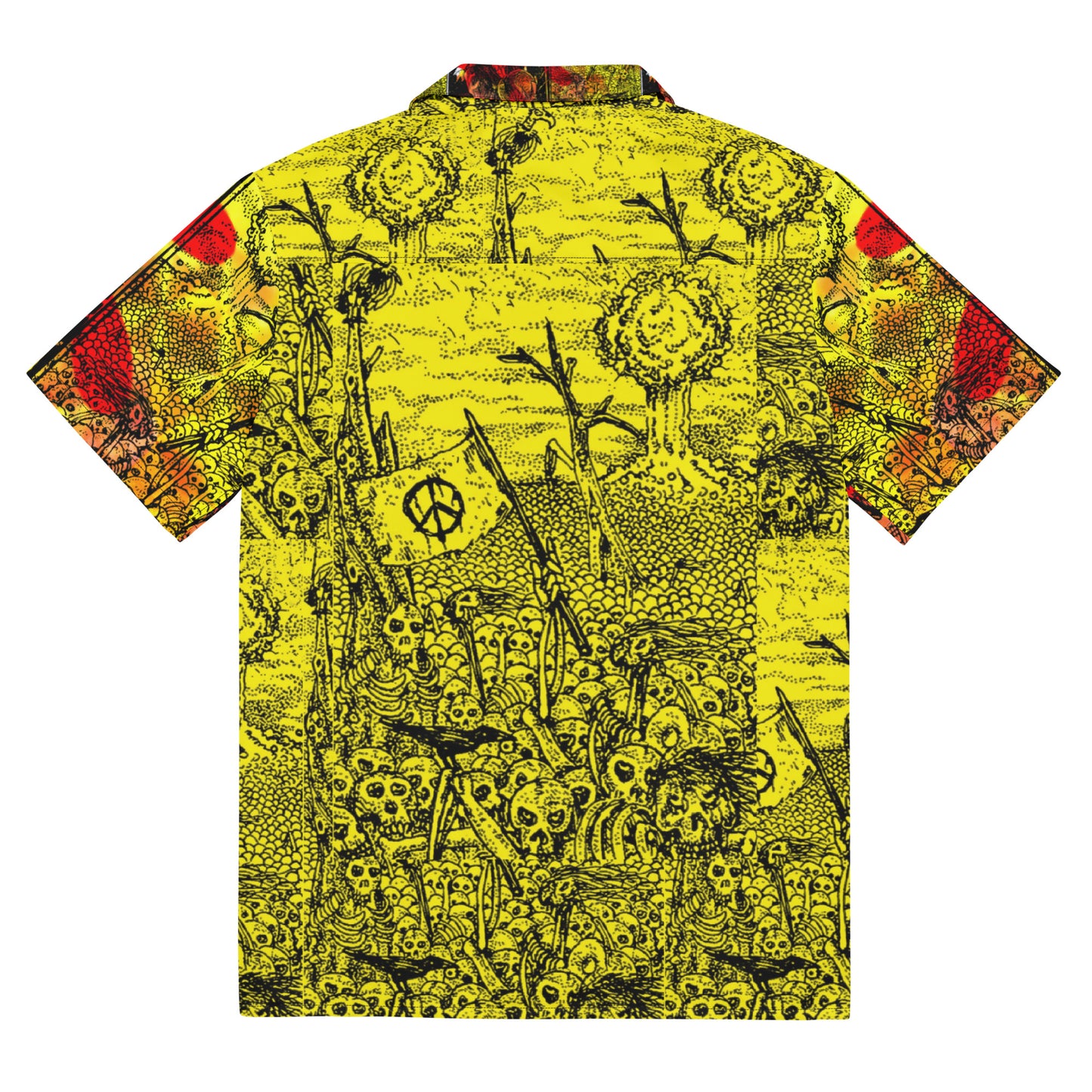 REDRUM - Power Corrupts Front Disarm & Survive Back - Unisex button shirt