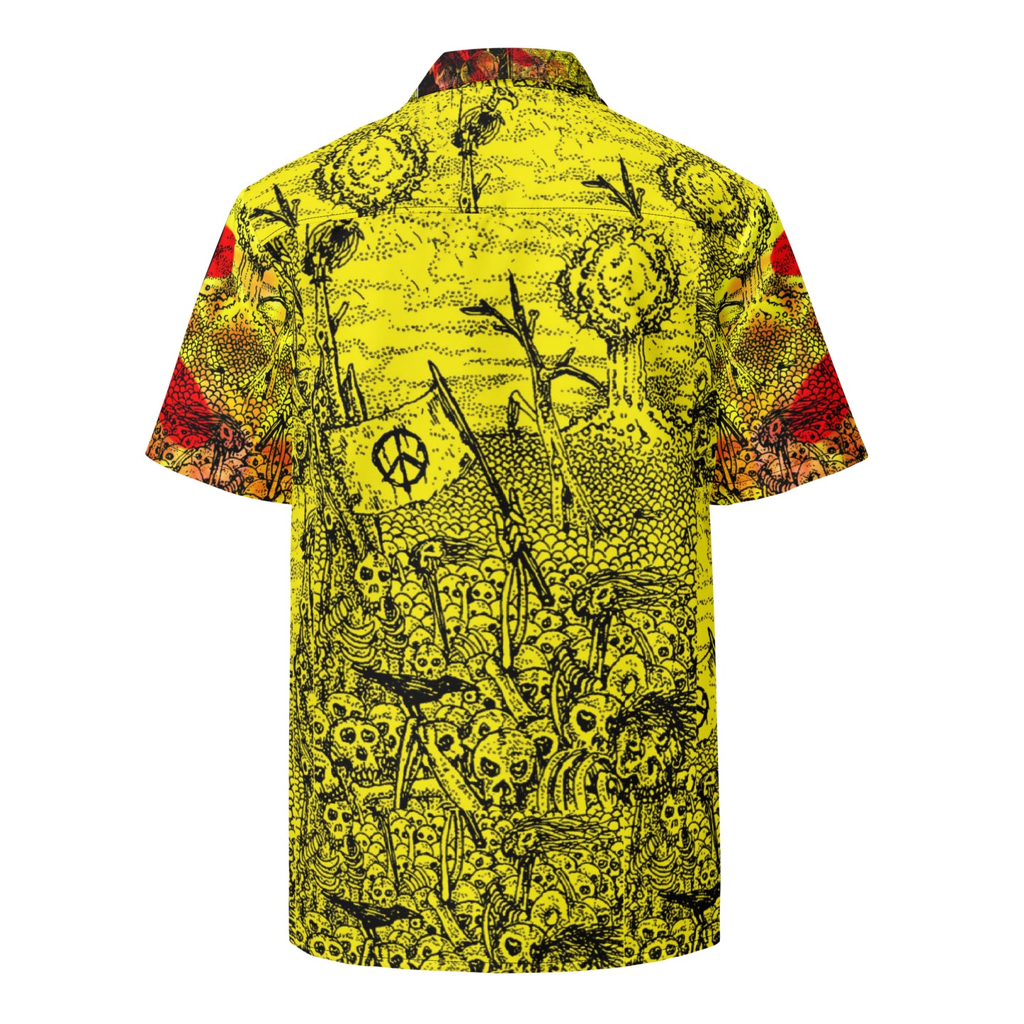 REDRUM - Power Corrupts Front Disarm & Survive Back - Unisex button shirt