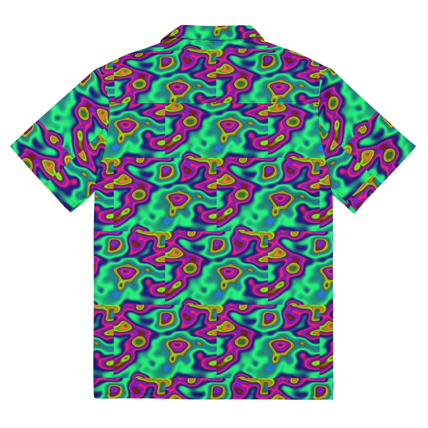 Gel Light Show Trip - Lightweight Casual Button Up Dress Shirt