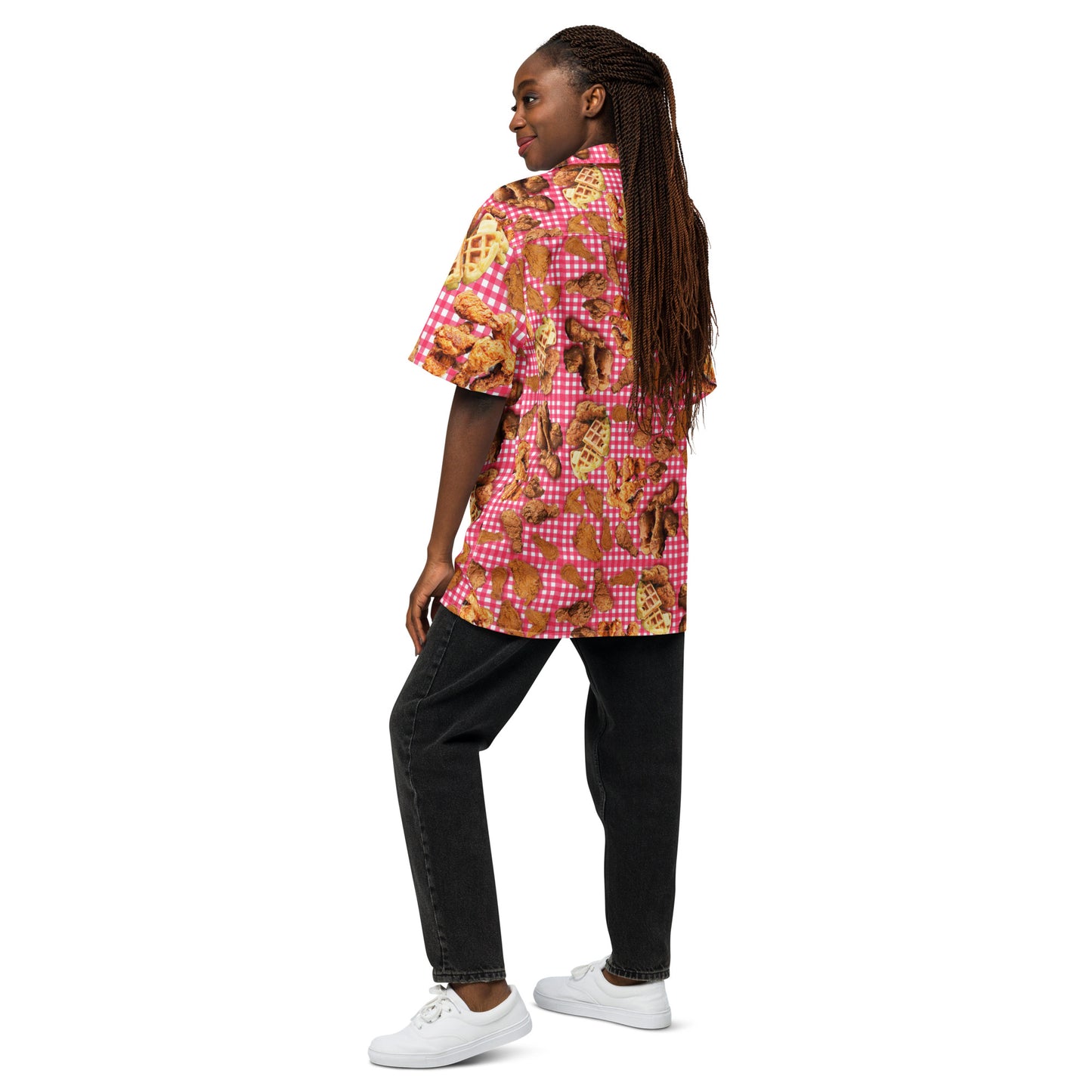Fried Chicken Winner - Button Up Casual Dress Shirt