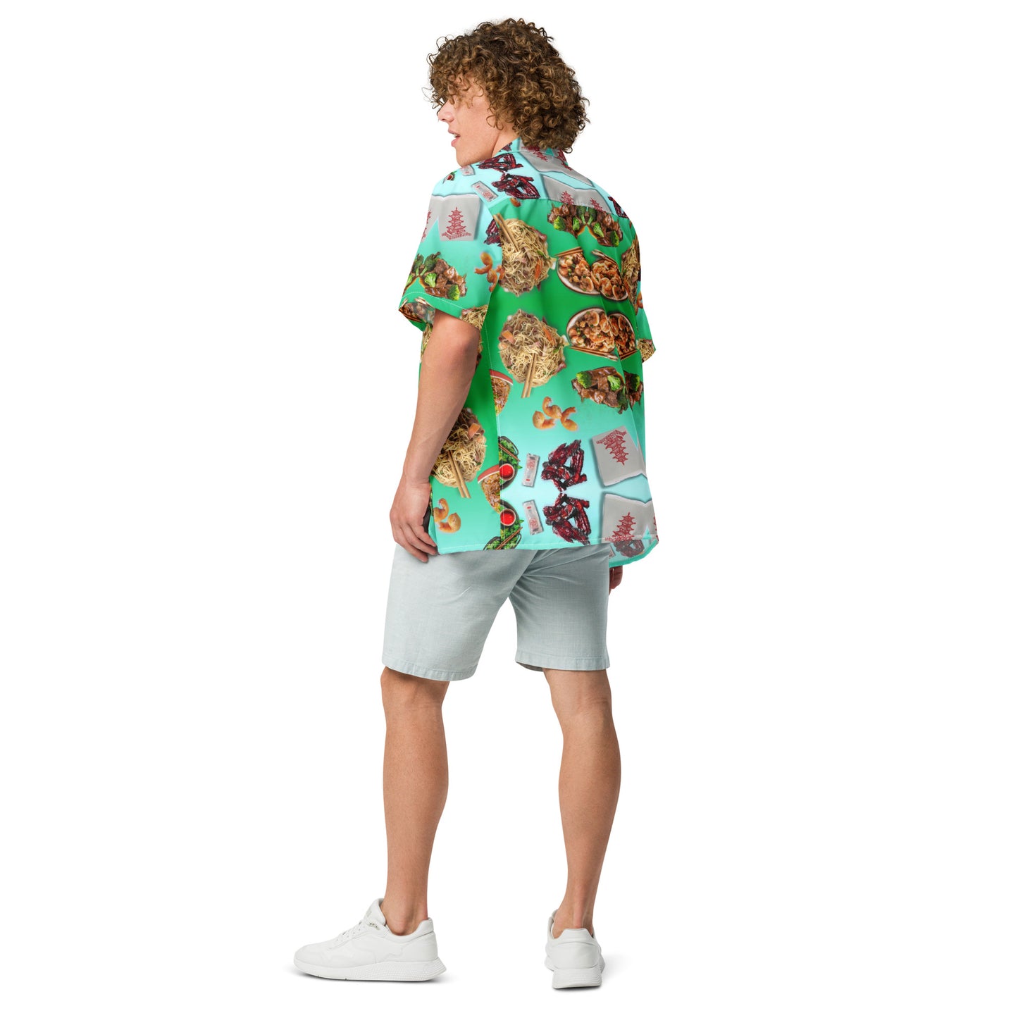 Chinese Take Out - Lightweight Button Up Casual Fun Dress Shirt