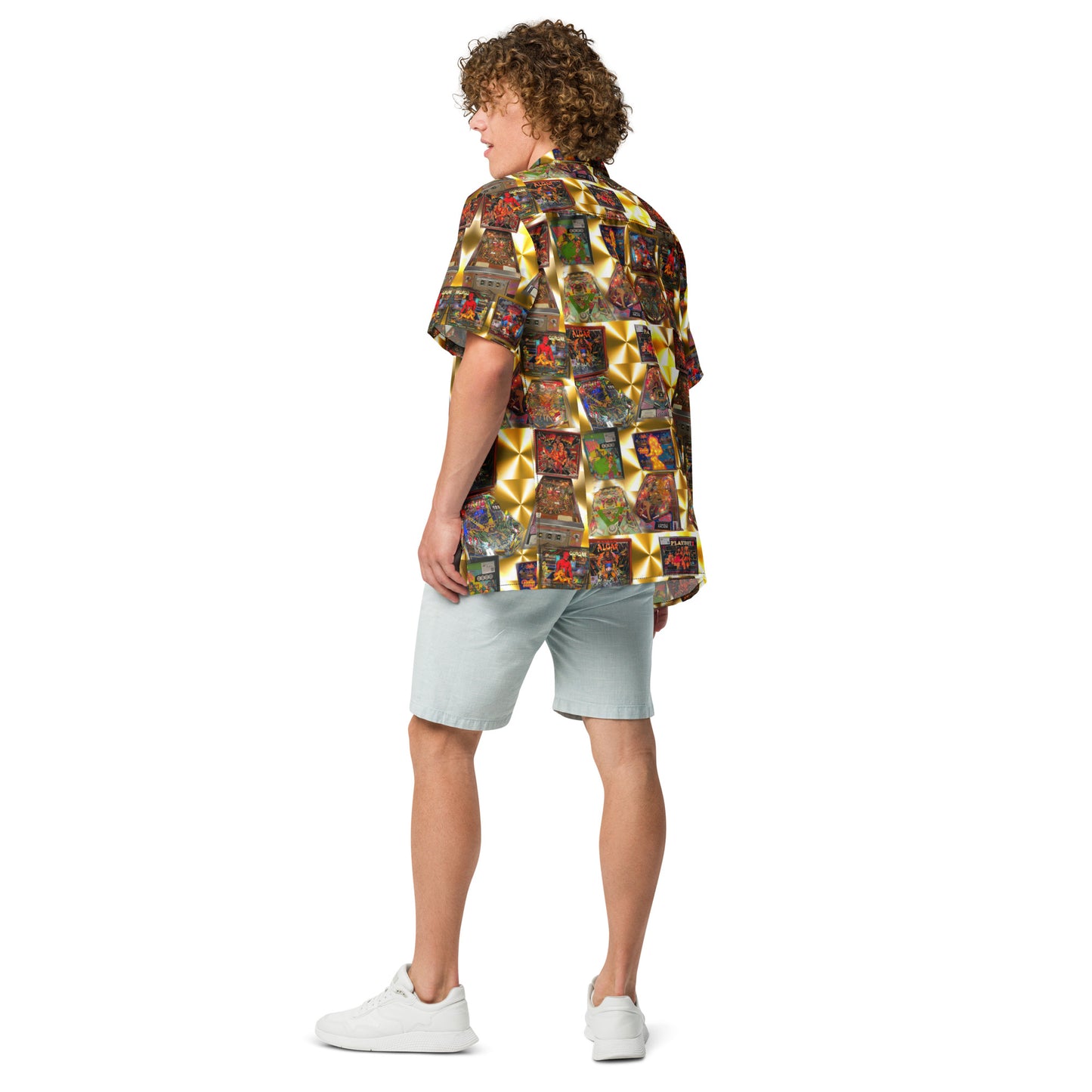 Disco Pinball - Unisex button shirt