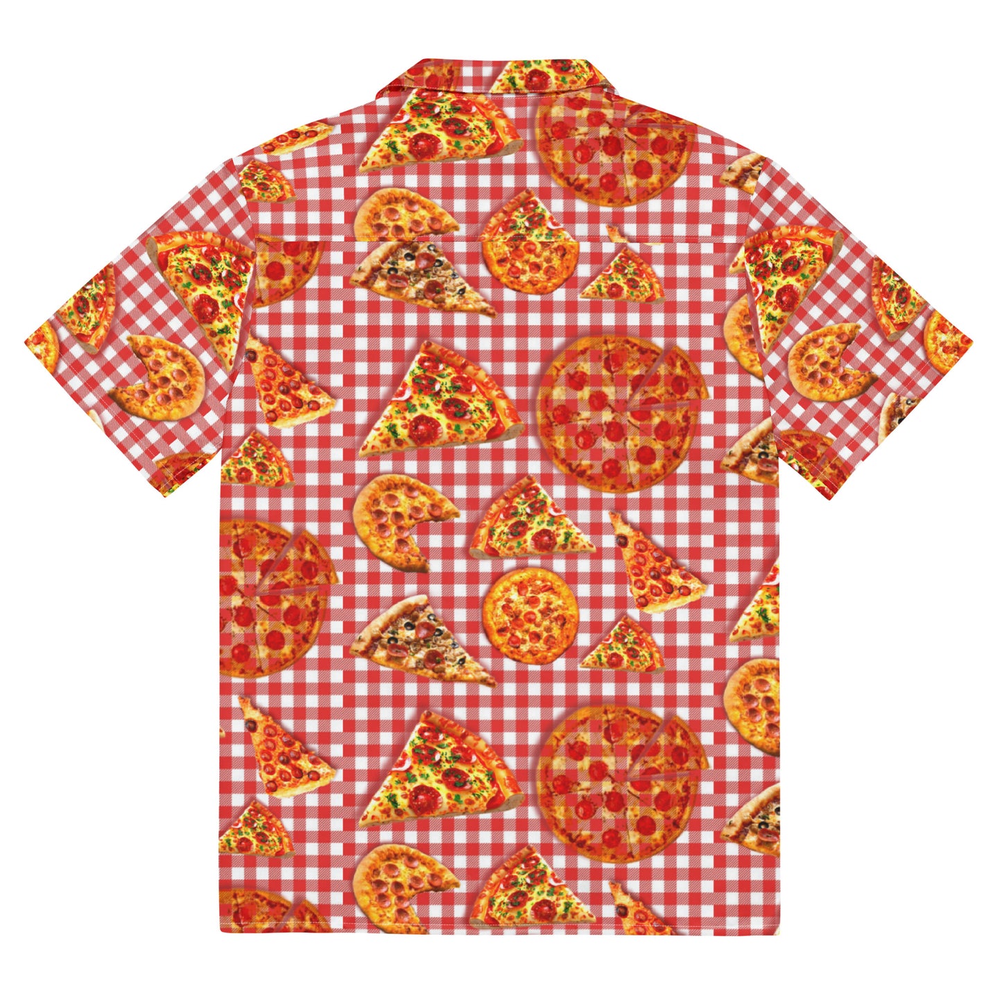 Pizza Pie & Slices - Button Up Lightweight Casual Dress Shirt