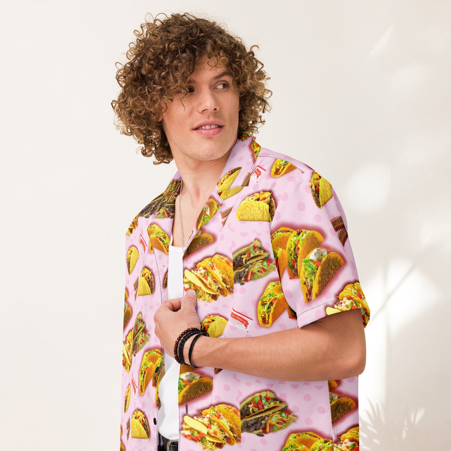 Pink Tacos - Button Up Lightweight Casual Dress Shirt