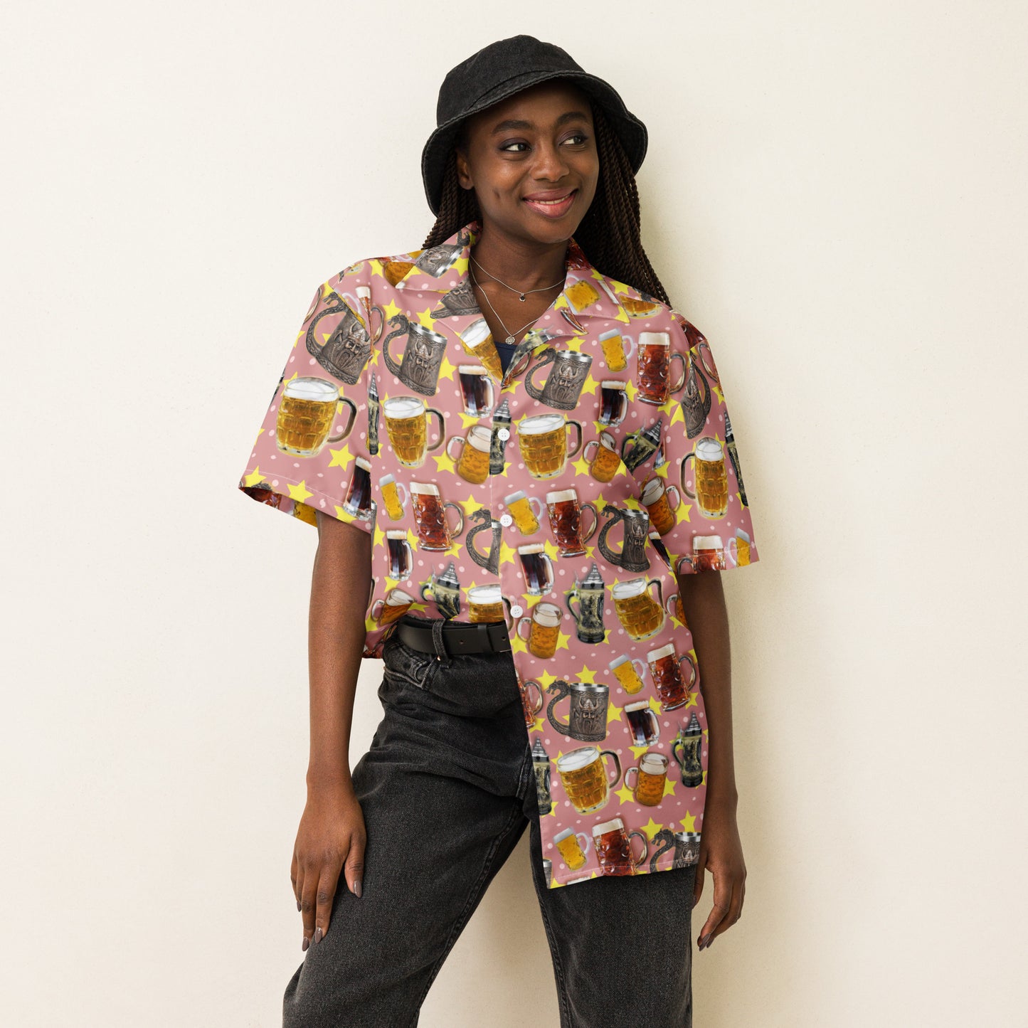 Beer Beer Beer - Lightweight Button Up Casual Dress Shirt