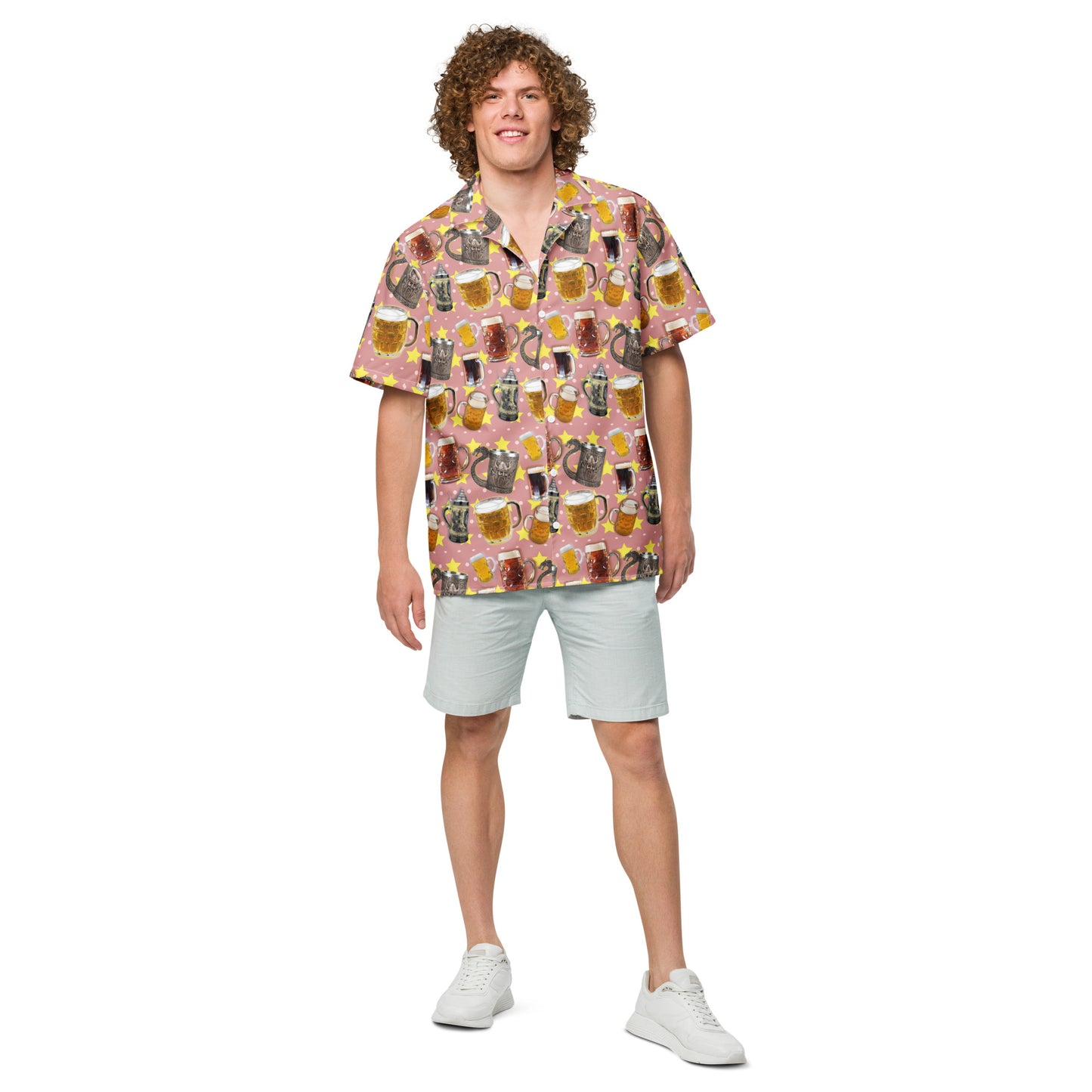 Beer Beer Beer - Lightweight Button Up Casual Dress Shirt