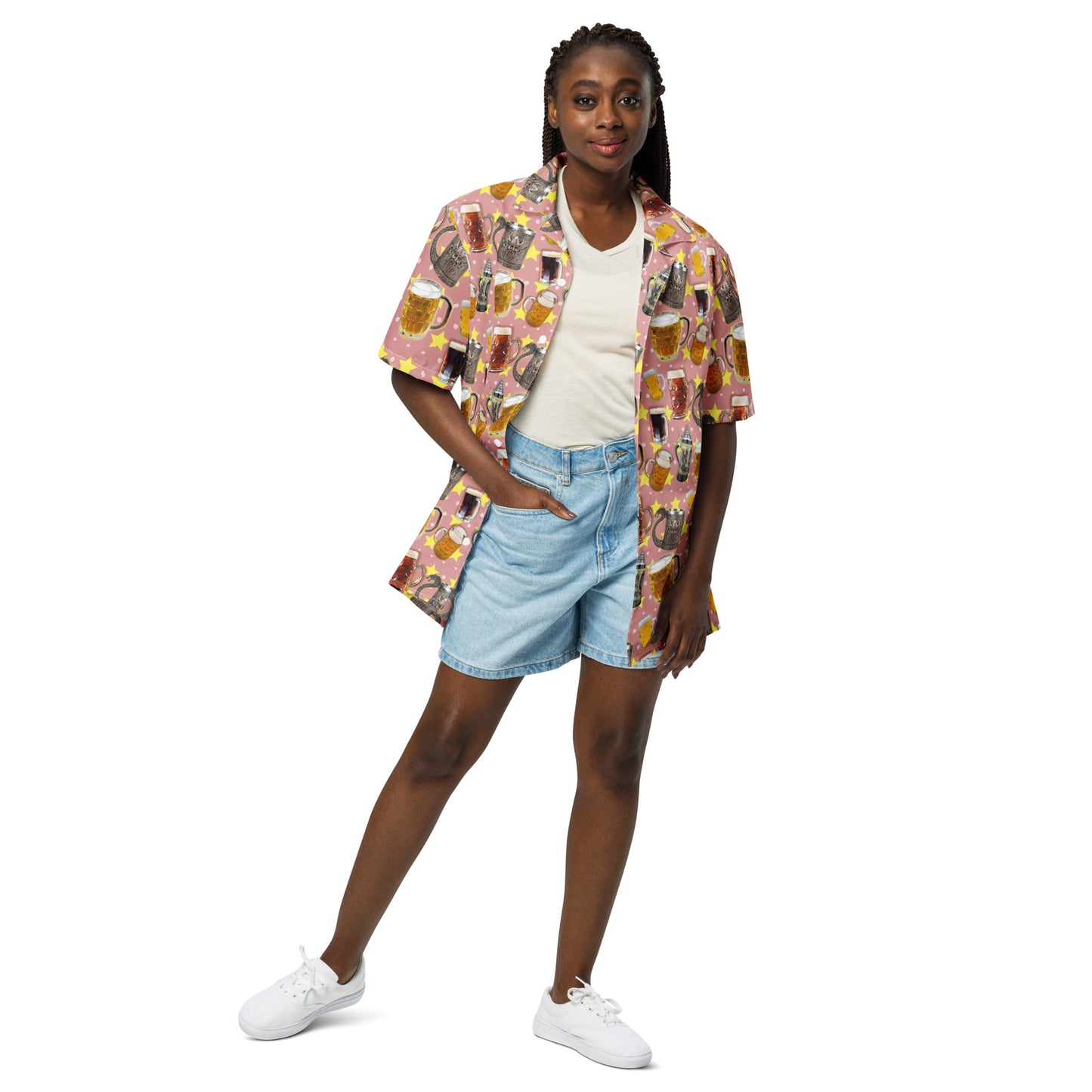Beer Beer Beer - Lightweight Button Up Casual Dress Shirt