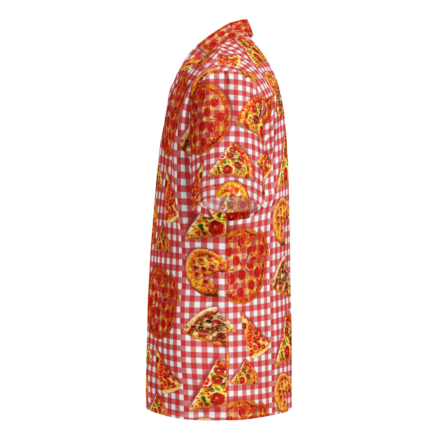 Pizza Pie & Slices - Button Up Lightweight Casual Dress Shirt