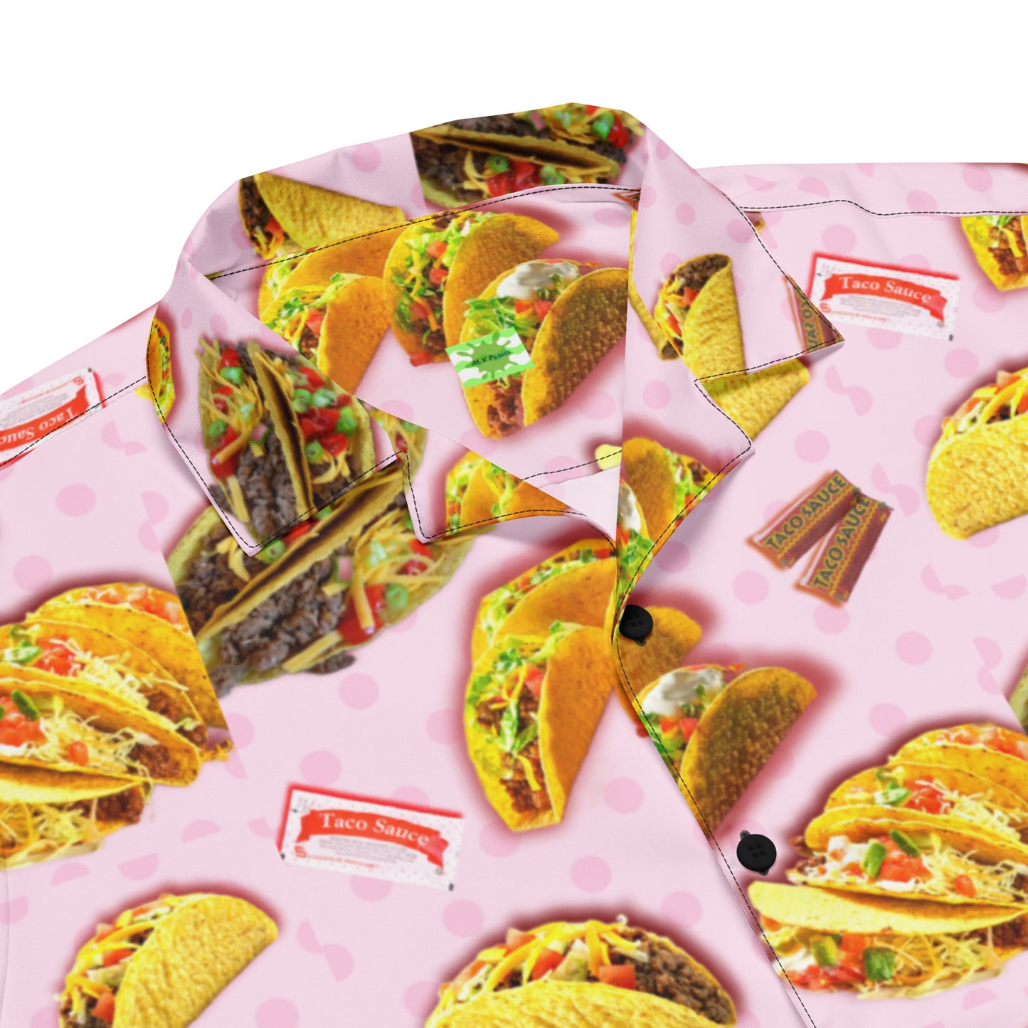 Pink Tacos - Button Up Lightweight Casual Dress Shirt