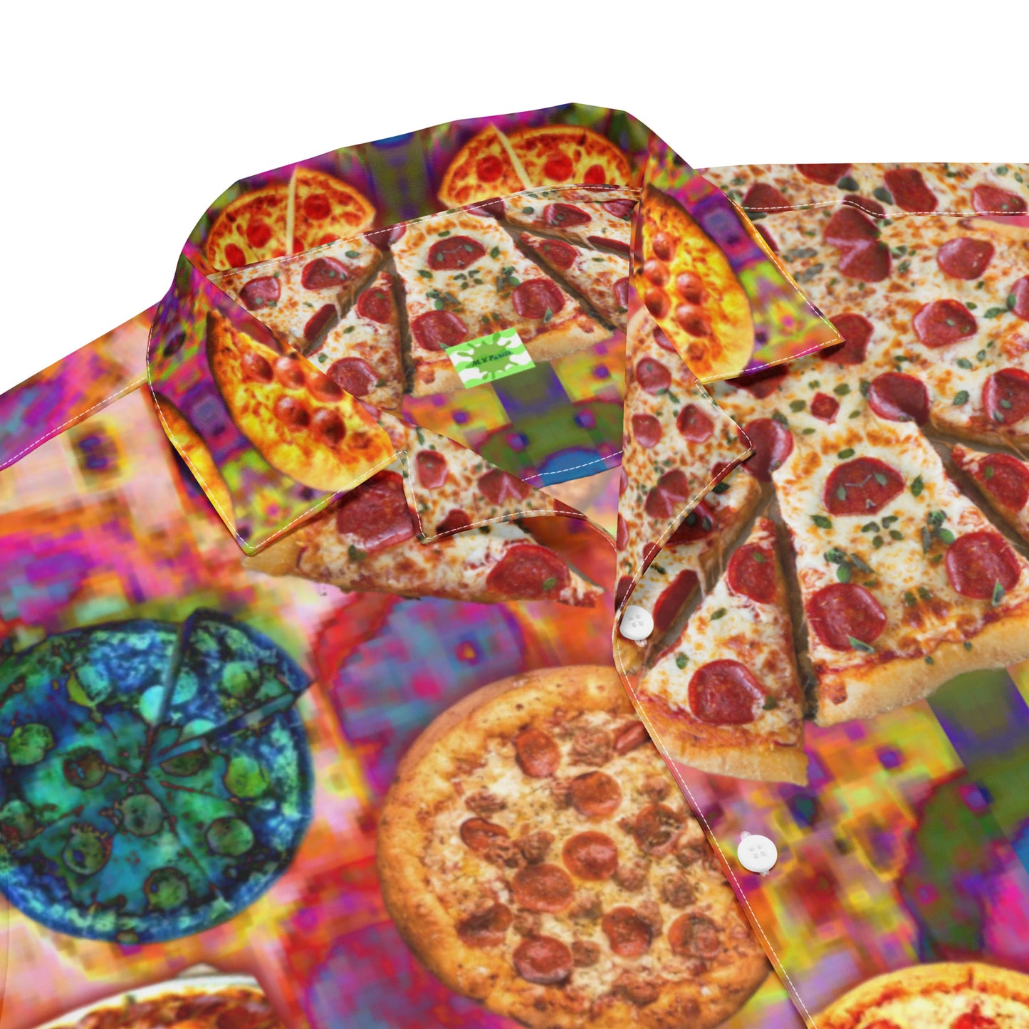Pizza Pie - Casual Button up Lightweight dress shirt