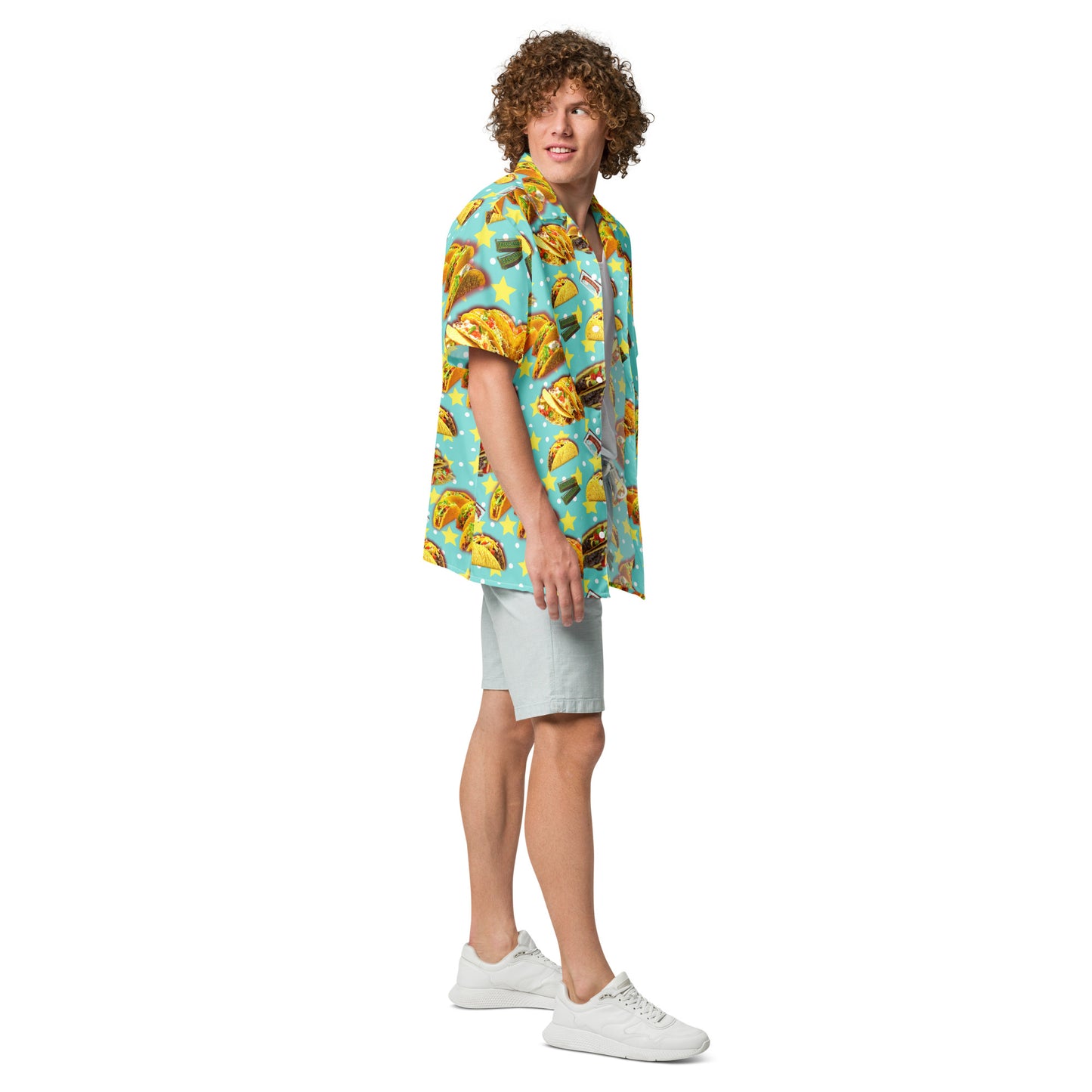 Taco Stars - Button Up Lightweight Casual Dress Shirt