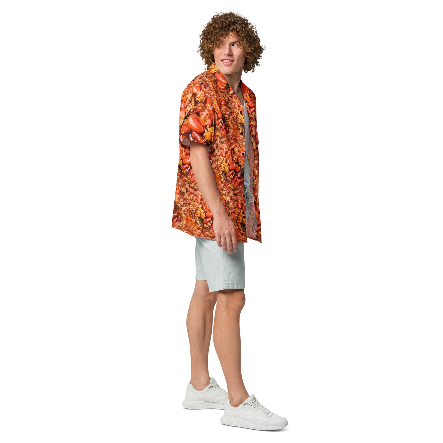 Chili with Beans - Lightweight Casual Button Up Dress Shirt