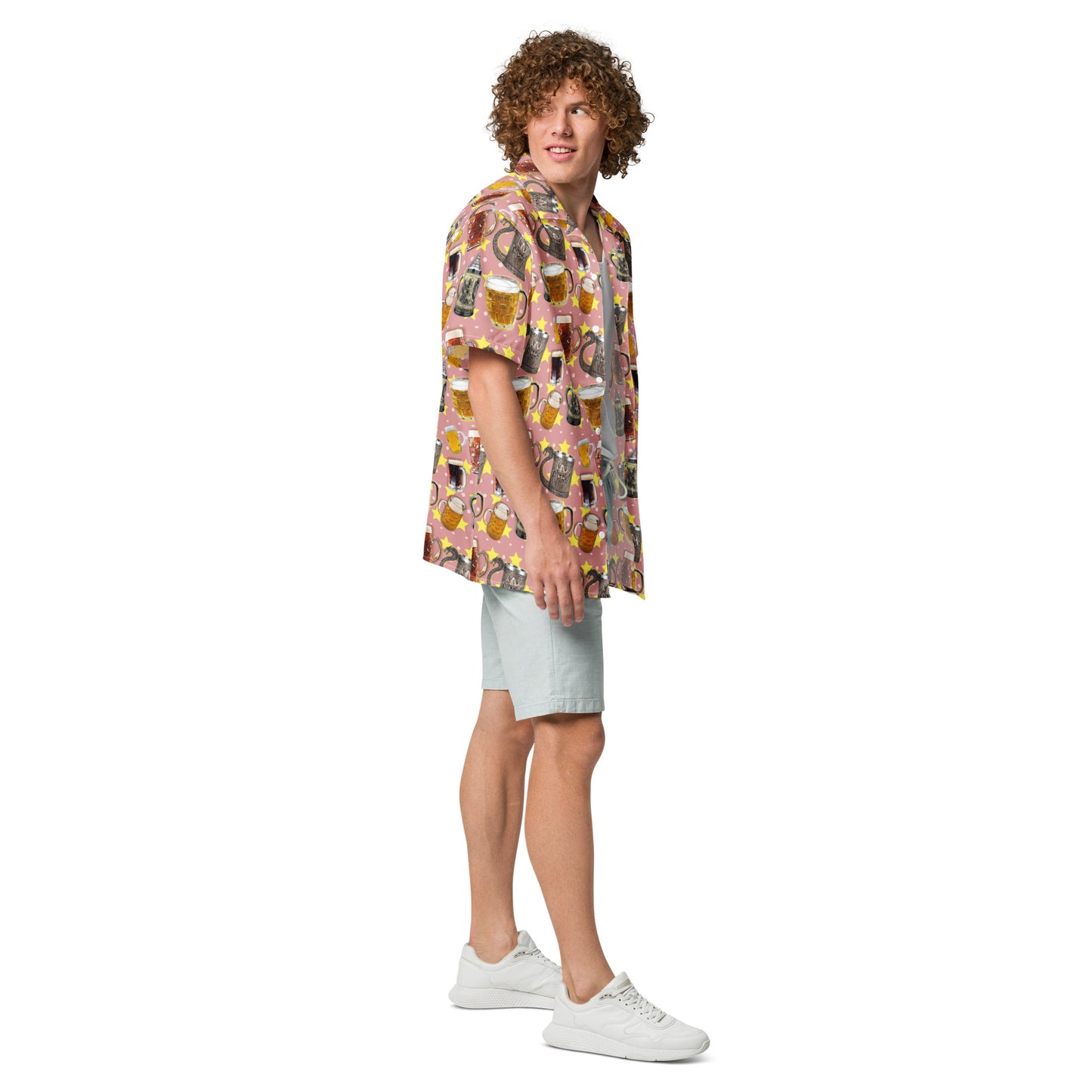 Beer Beer Beer - Lightweight Button Up Casual Dress Shirt