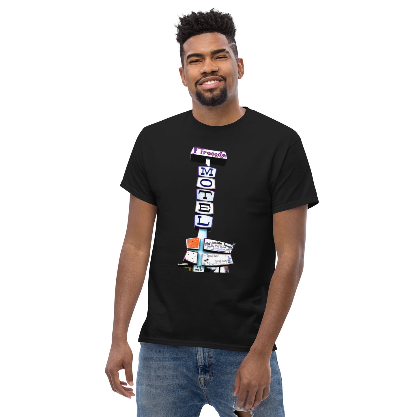 Fireside Inn w/ Historic close location 2 sided Men's classic tee