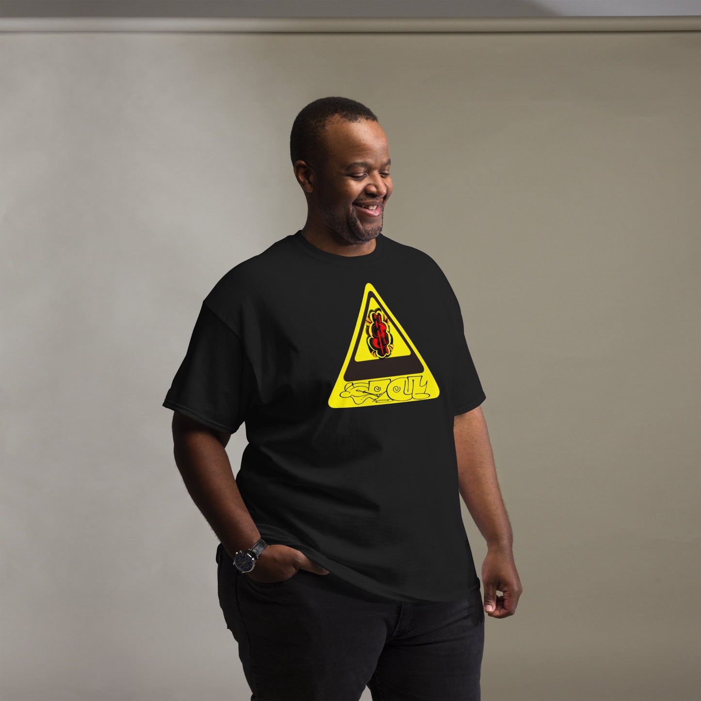 Big Money Warning - Men's classic tee - by Hobo Hoodies