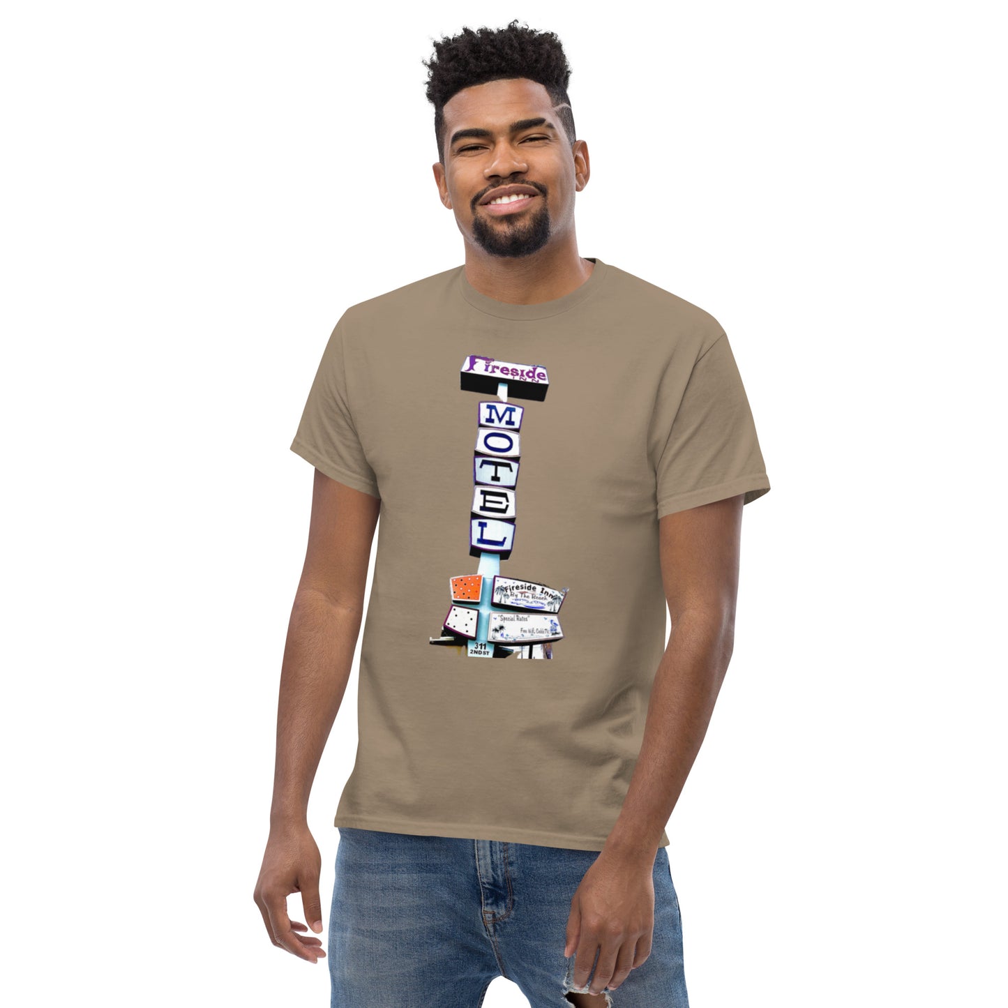 Fireside Inn w/ Historic close location 2 sided Men's classic tee