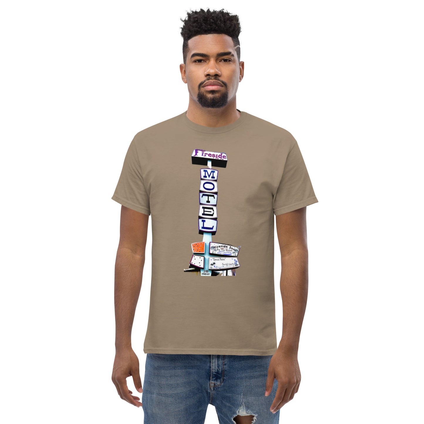 Fireside Inn w/ Historic close location 2 sided Men's classic tee
