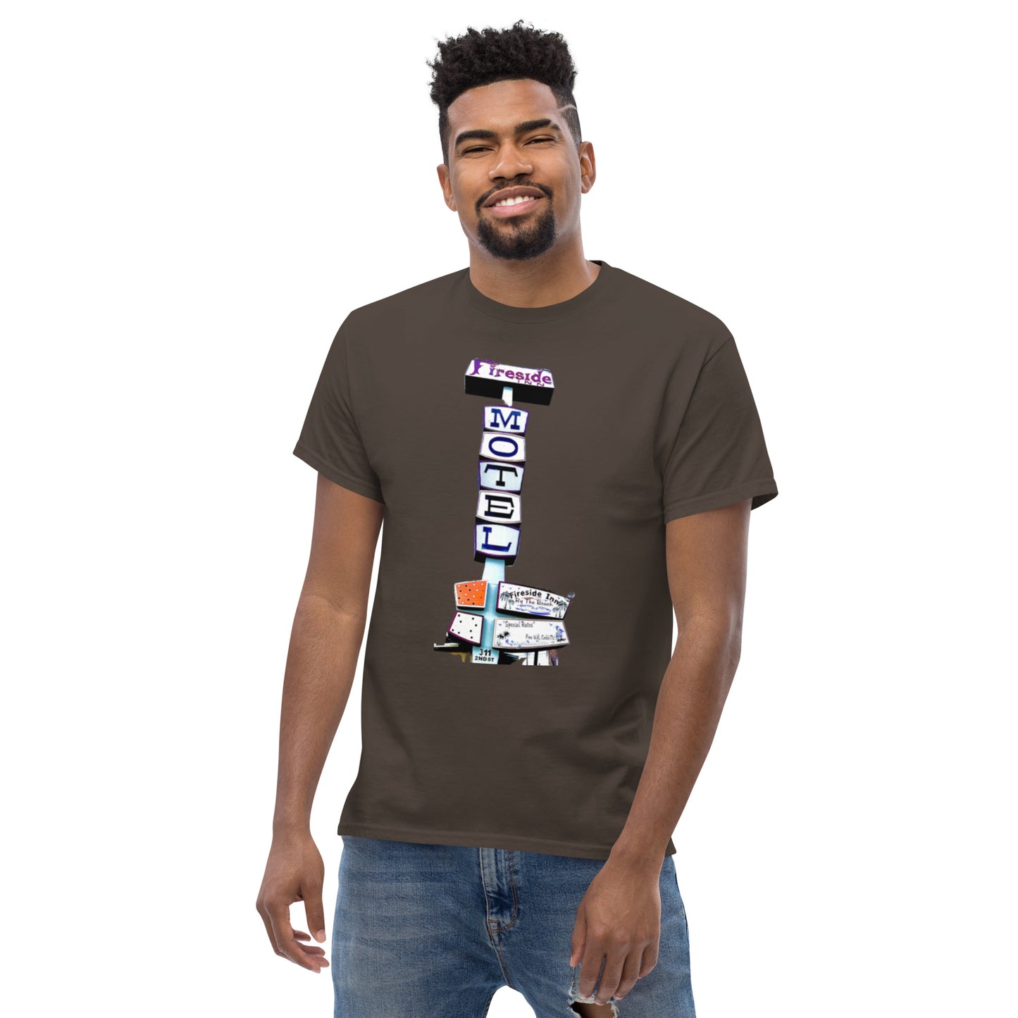 Fireside Inn w/ Historic close location 2 sided Men's classic tee