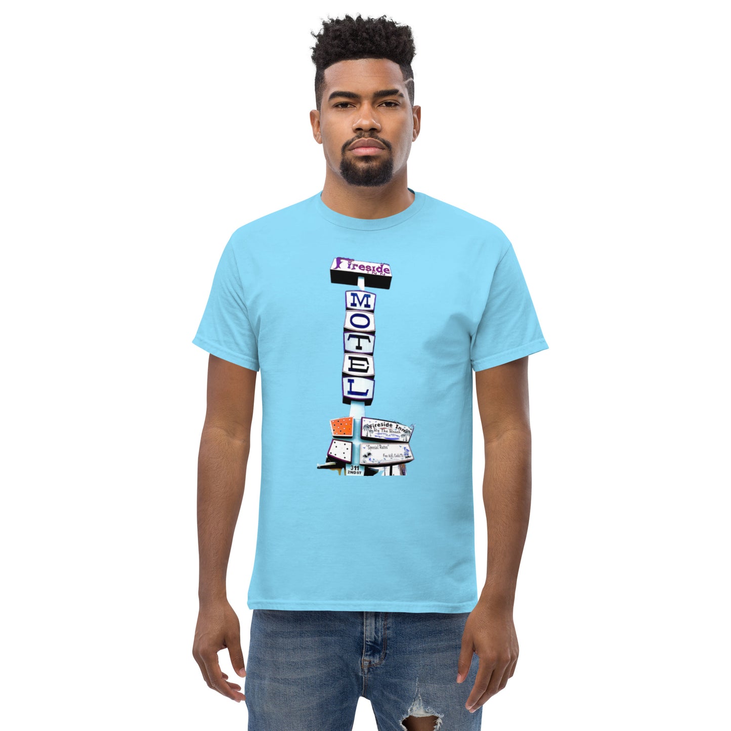 Fireside Inn w/ Historic close location 2 sided Men's classic tee