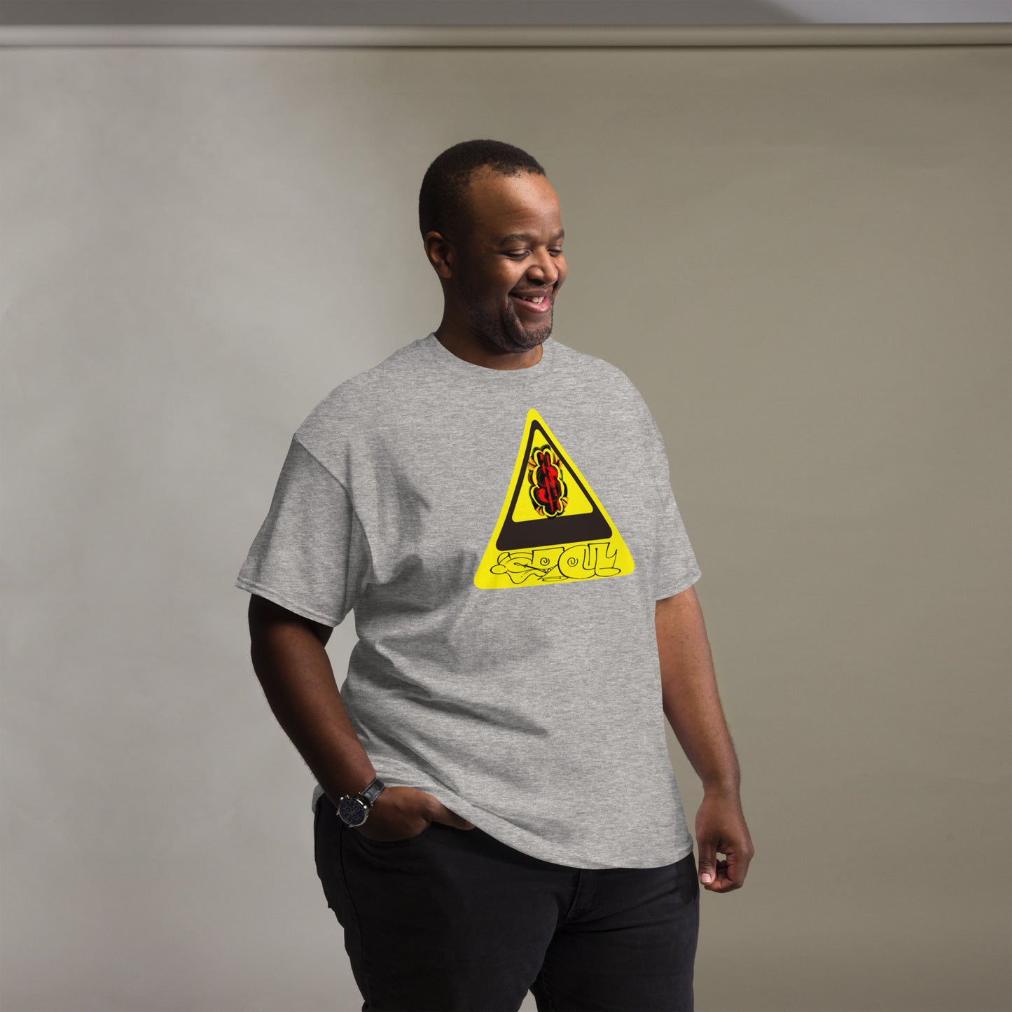 Big Money Warning - Men's classic tee - by Hobo Hoodies