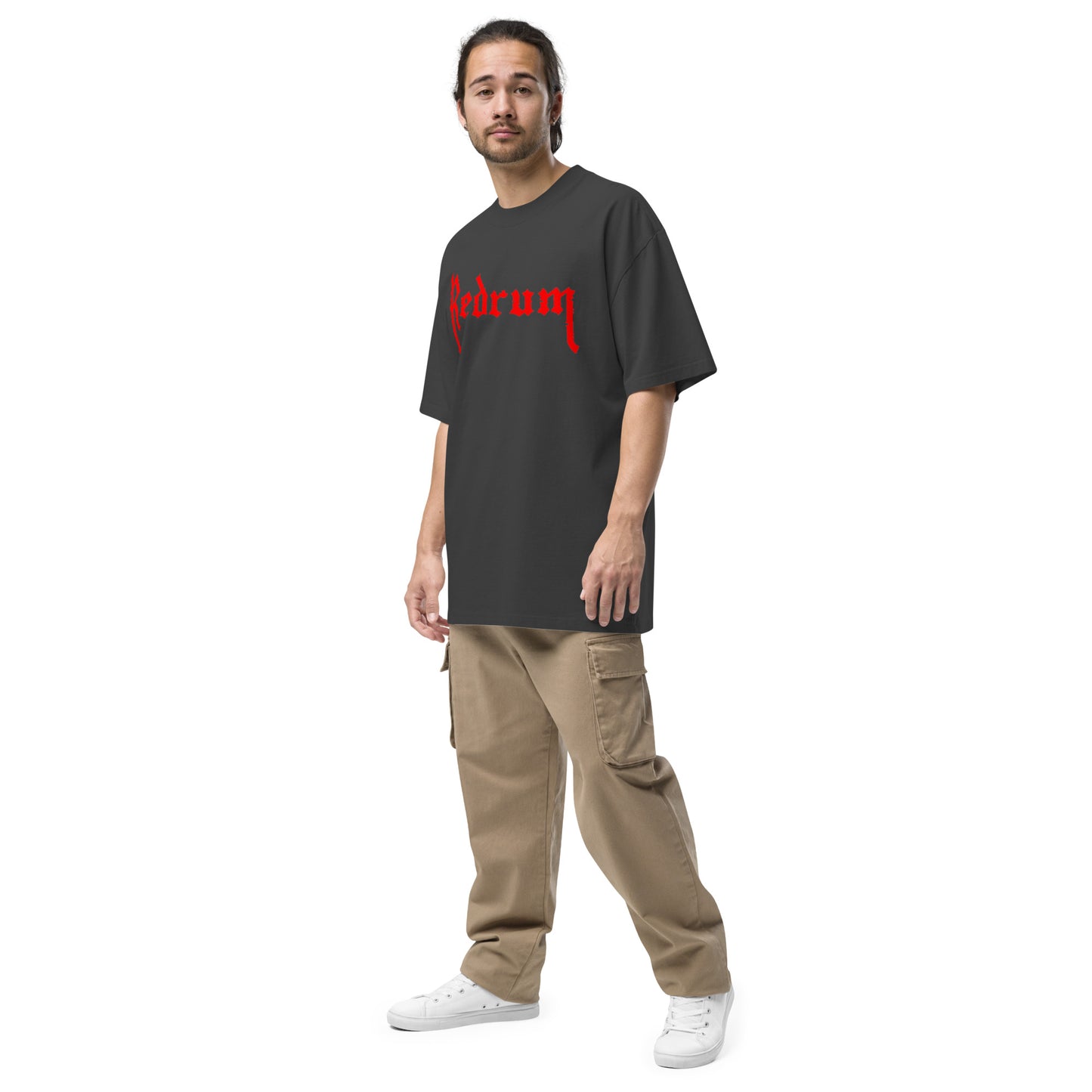 Redrum logo Oversized faded t-shirt