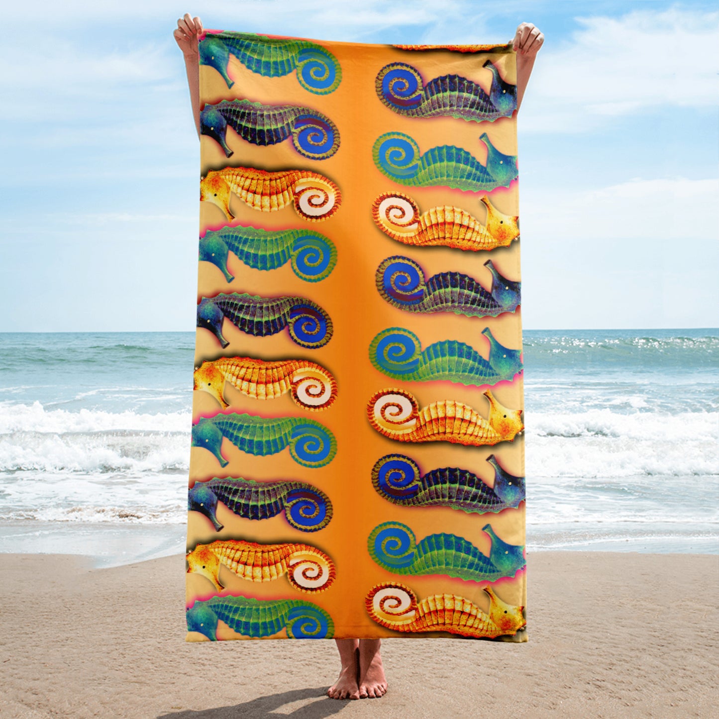 Seahorse Beach and Bath Towel