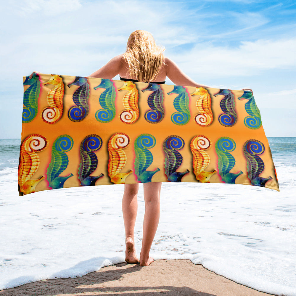 Seahorse Beach and Bath Towel
