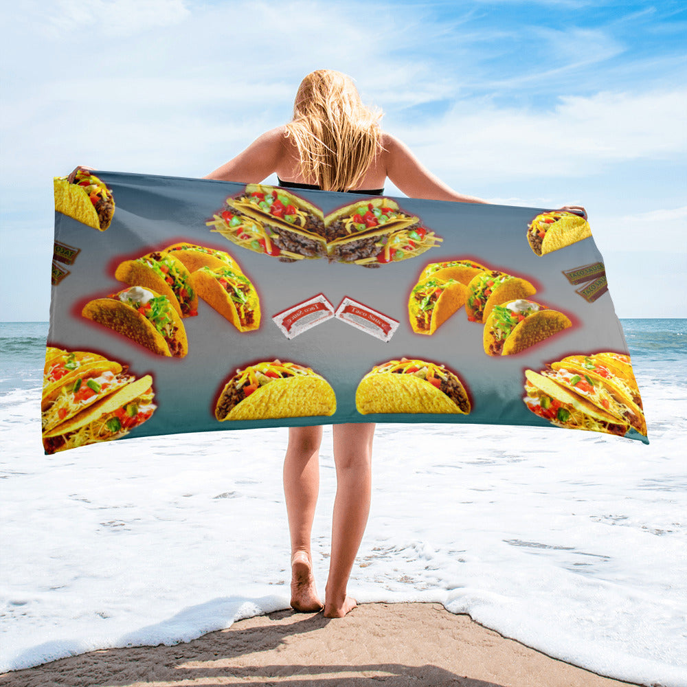 Tacos Beach Towel
