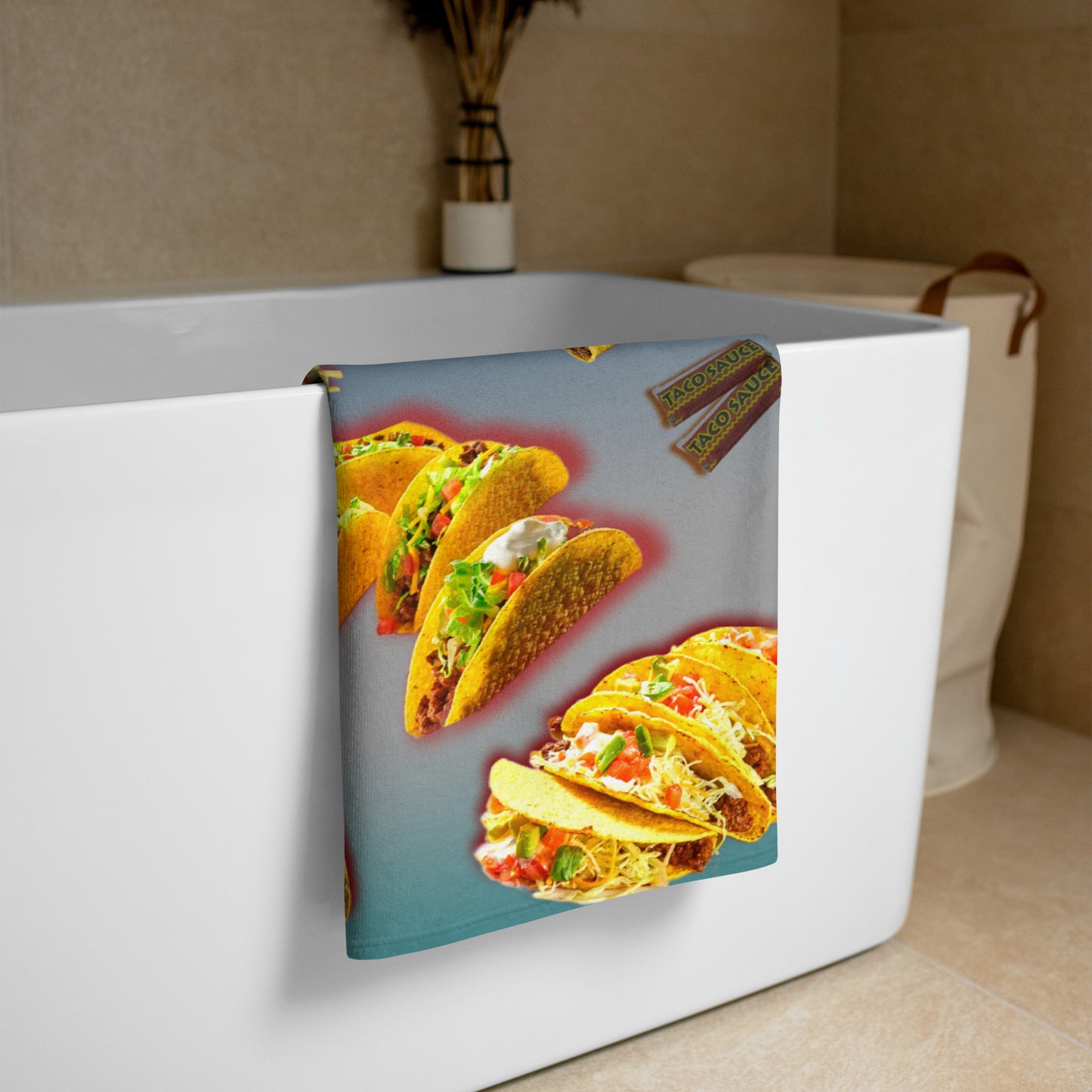 Tacos Beach Towel