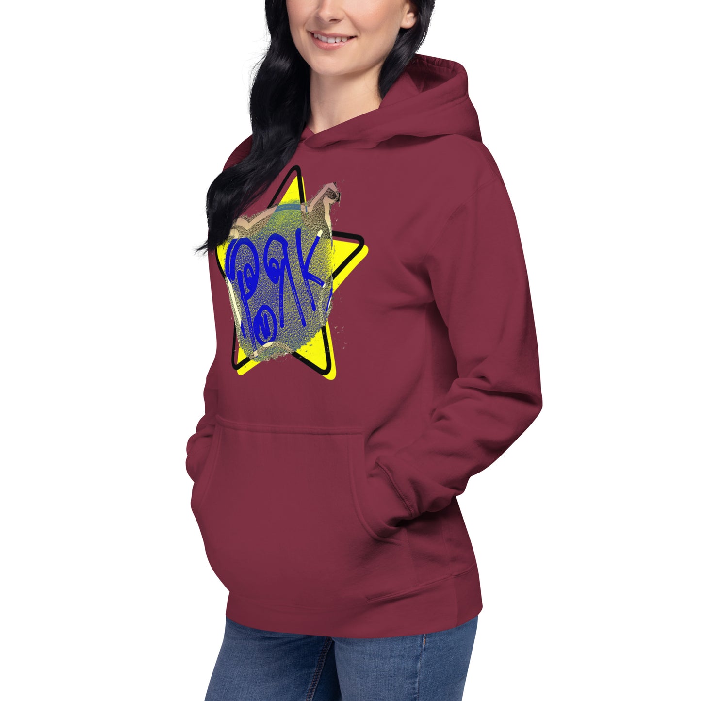 HOBO HOODIES - "Pork Star" - Yellow Star - Unisex Hoodie