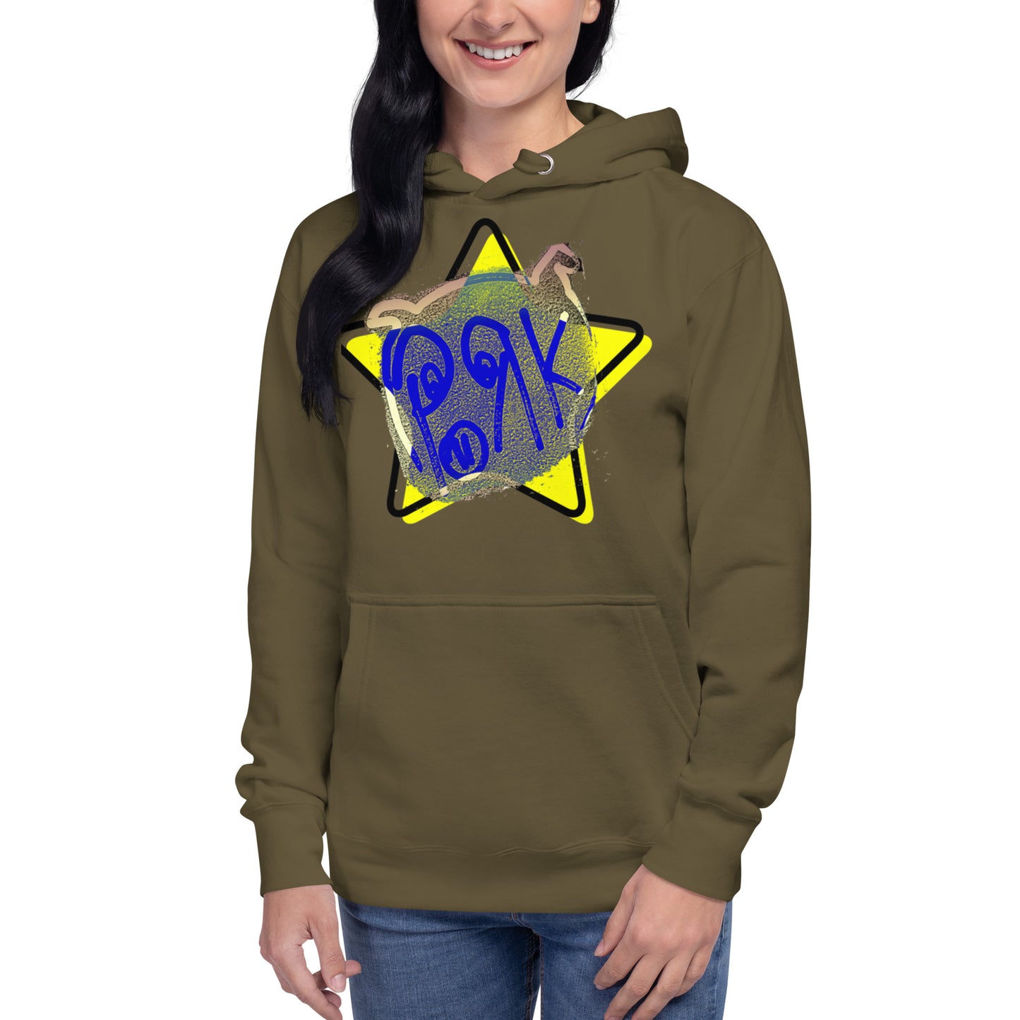 HOBO HOODIES - "Pork Star" - Yellow Star - Unisex Hoodie