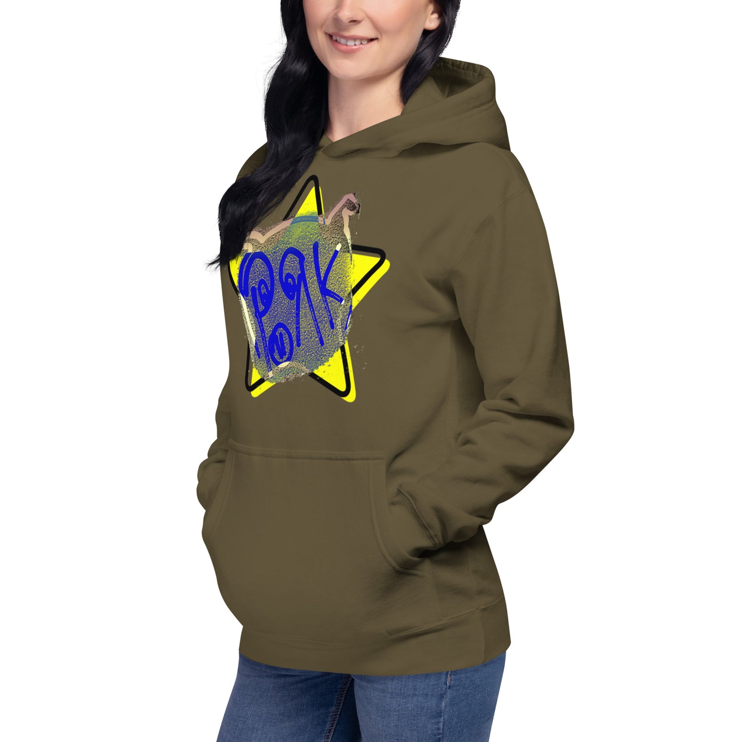 HOBO HOODIES - "Pork Star" - Yellow Star - Unisex Hoodie