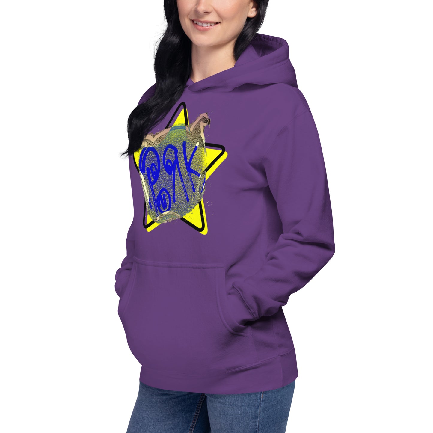 HOBO HOODIES - "Pork Star" - Yellow Star - Unisex Hoodie