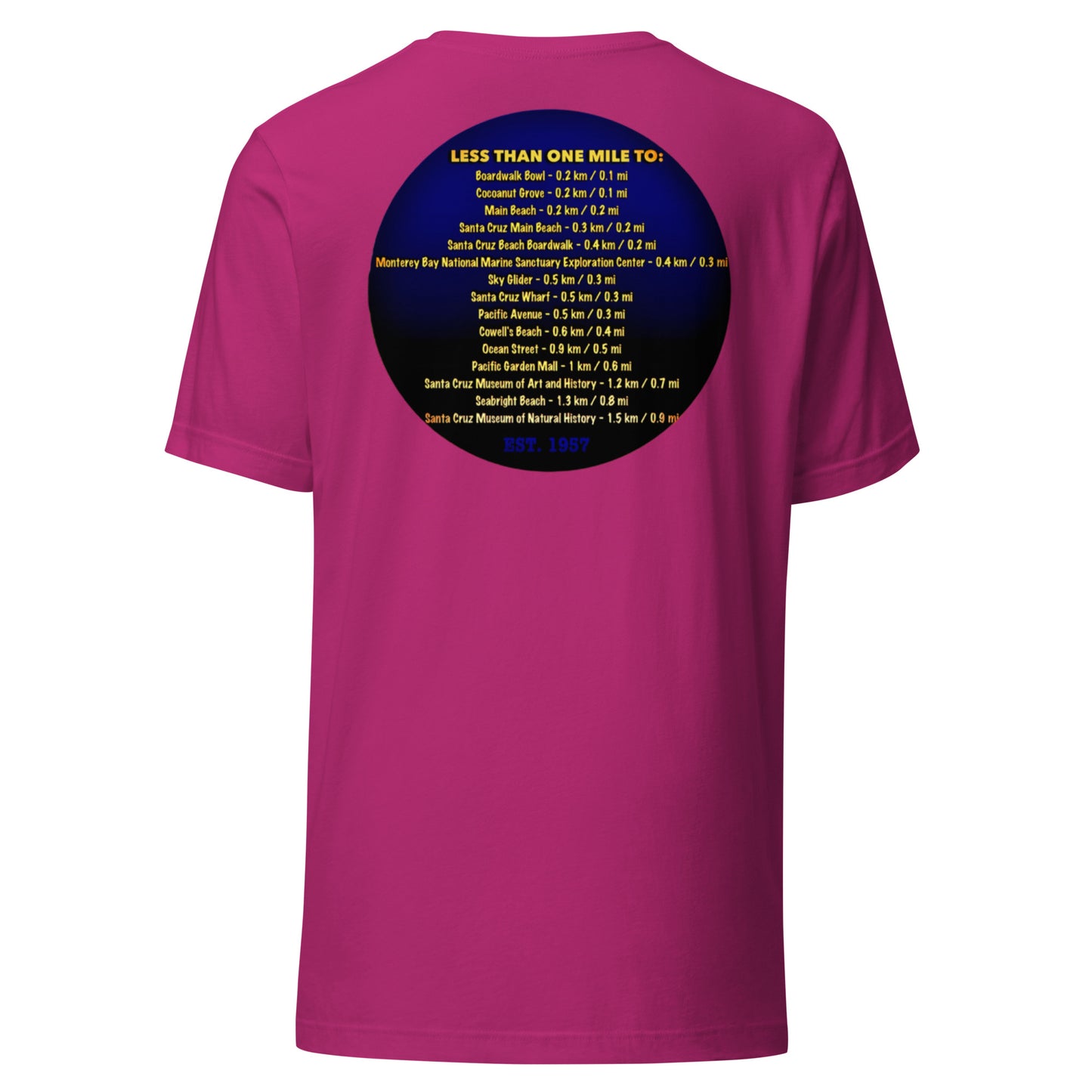 FIRESIDE INN in Santa Cruz “RETRO Sign” two sided T-Shirt