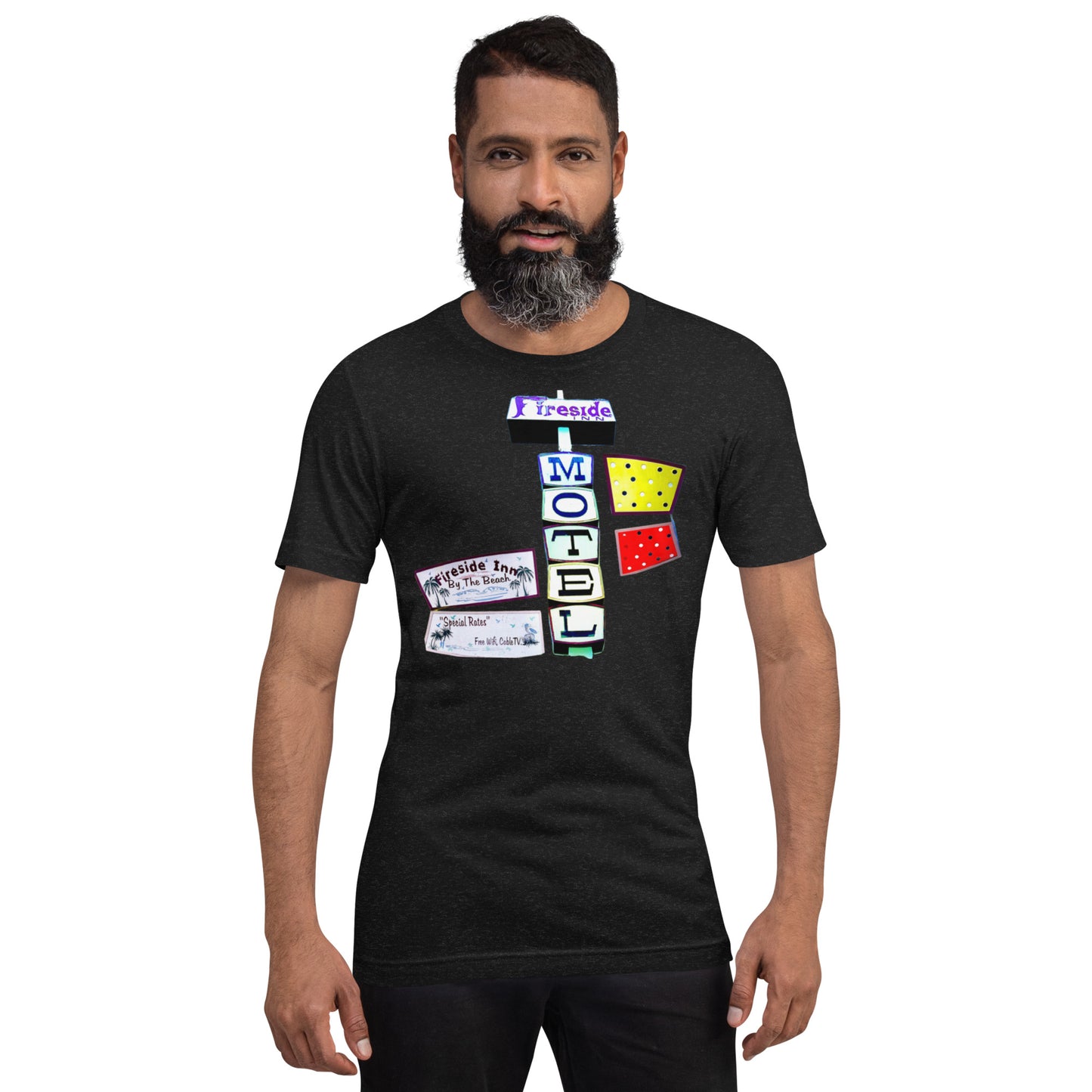 FIRESIDE INN in Santa Cruz “RETRO sign” single sided T-Shirt