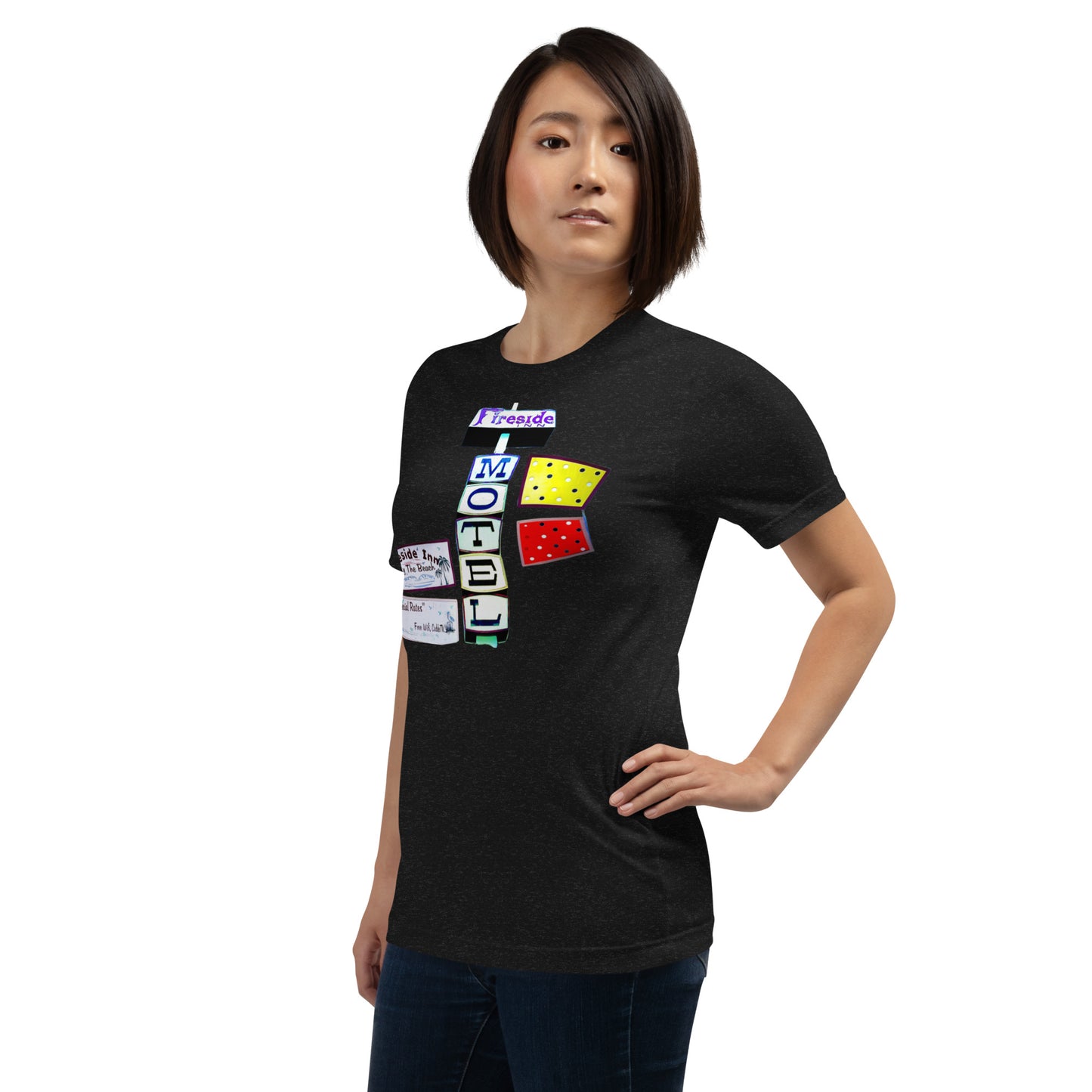 FIRESIDE INN in Santa Cruz “RETRO sign” single sided T-Shirt