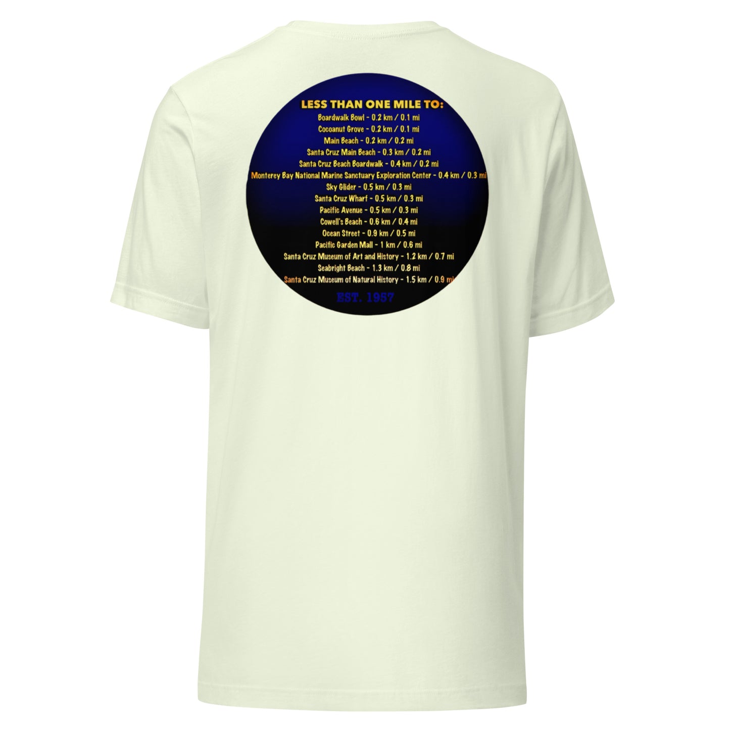 FIRESIDE INN in Santa Cruz “RETRO Sign” two sided T-Shirt